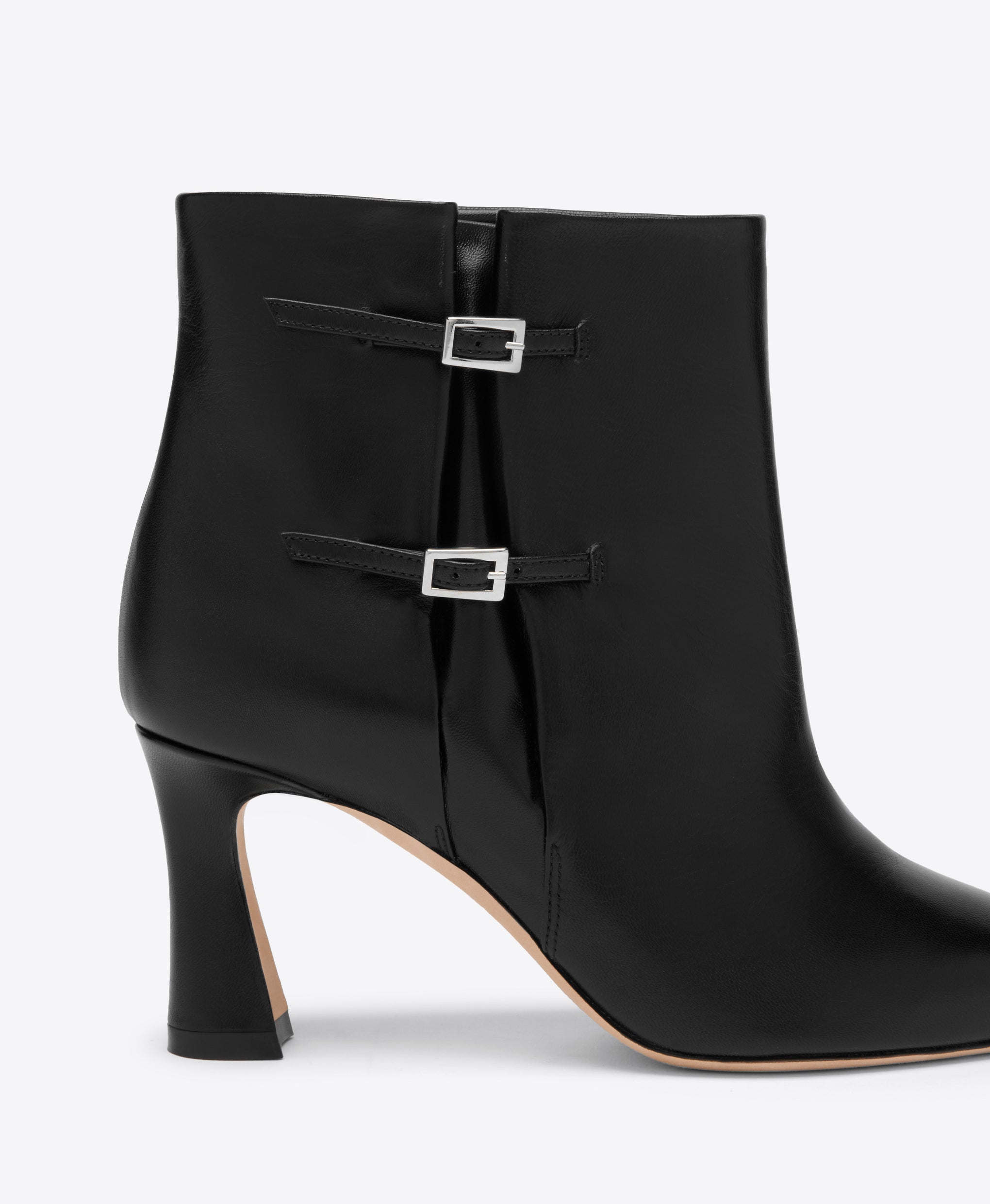 Norma 70 Black Leather Ankle Boots Malone Souliers