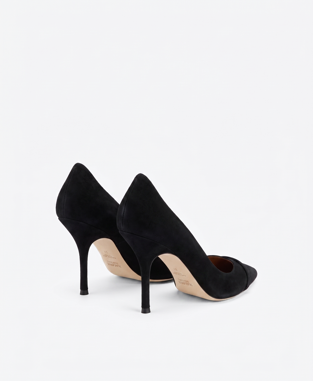 Nova 90 Black Suede Pumps