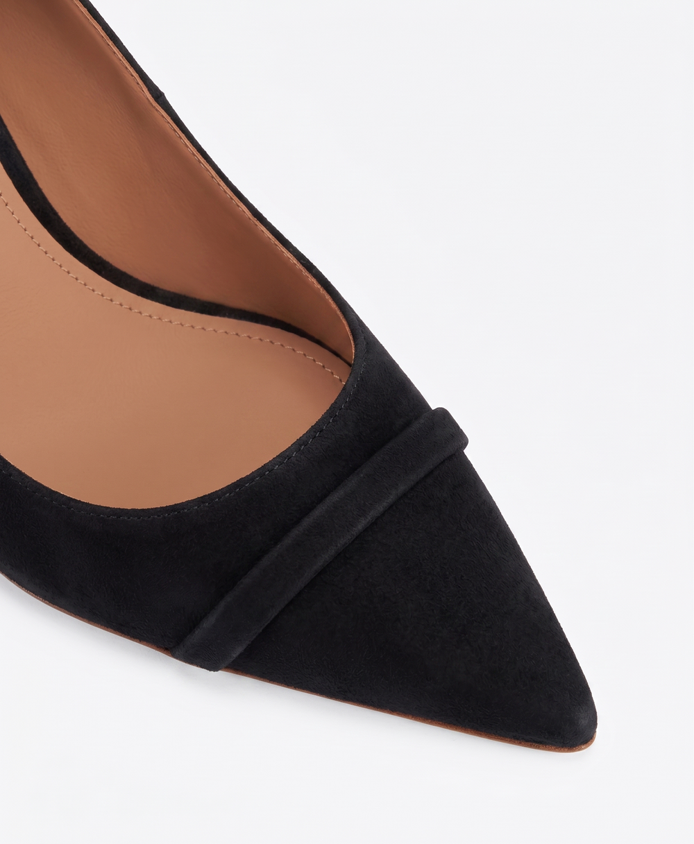 Nova 90 Black Suede Pumps