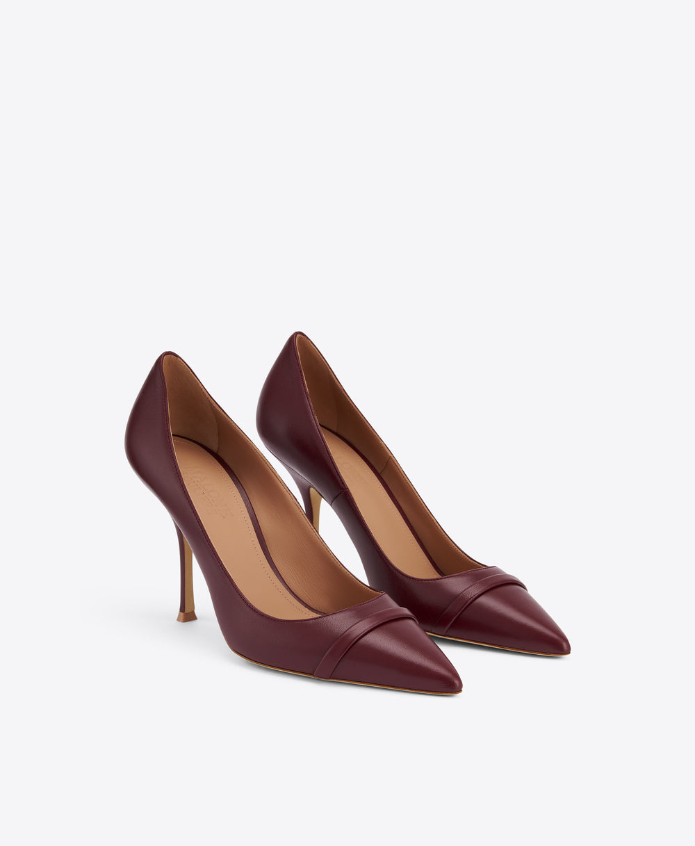 Nova 90 Red Leather Pumps