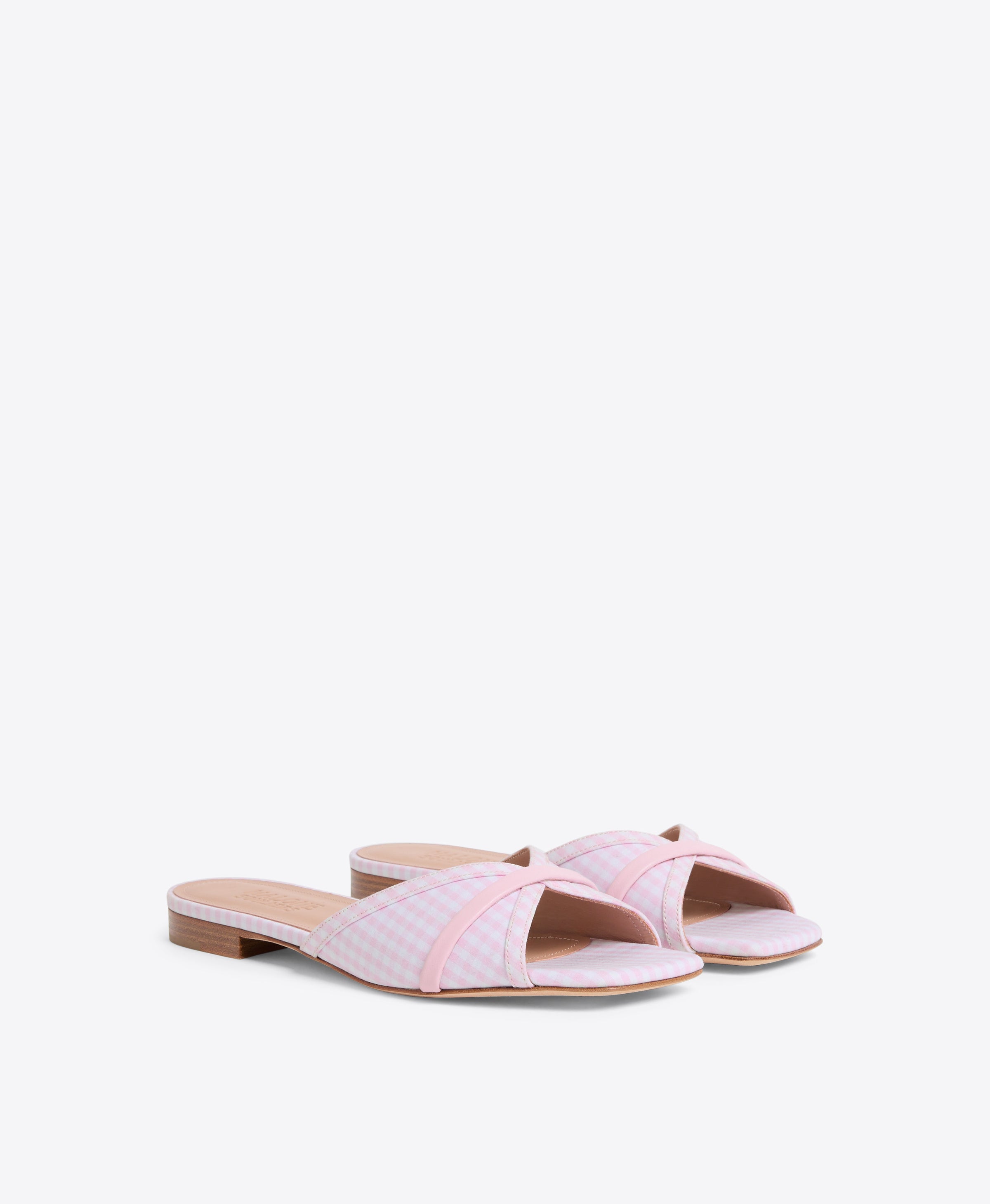 pink dress sandals flat Cecelia New York Phillis Pink Metallic / 8