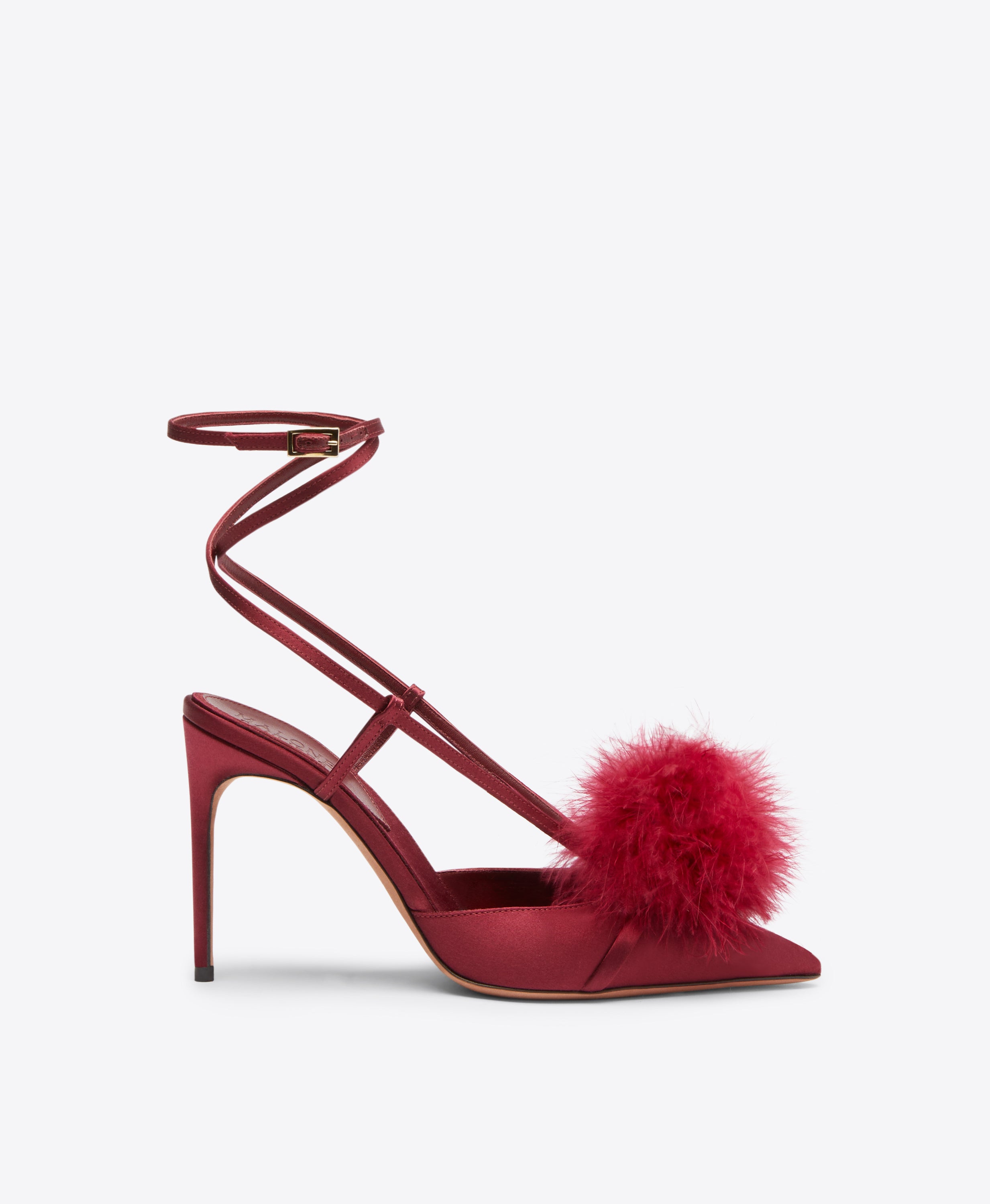 Raffaella 90 Satin Slingbacks