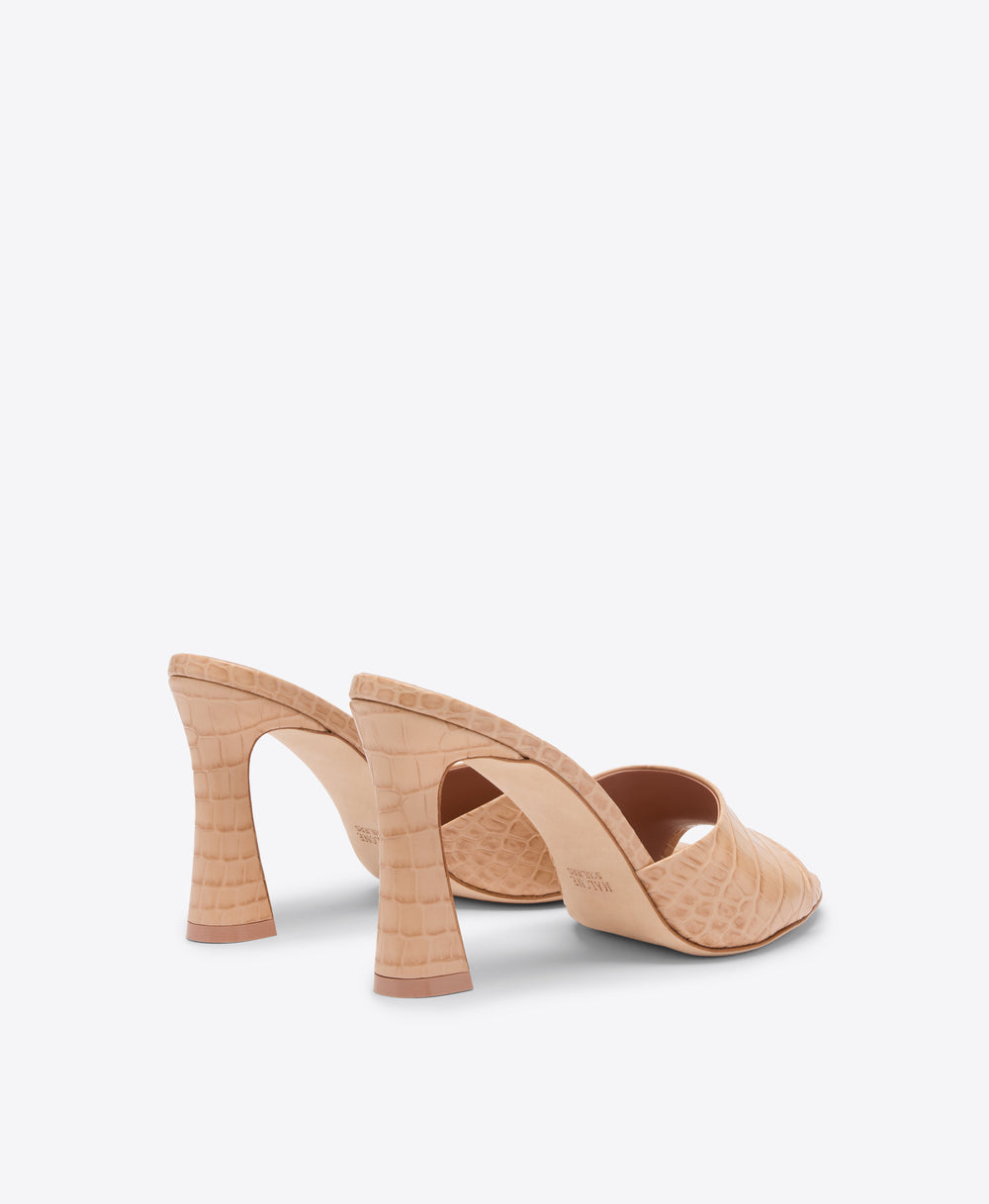 Roxanne 90 Buff Embossed Leather Sandals Malone Souliers