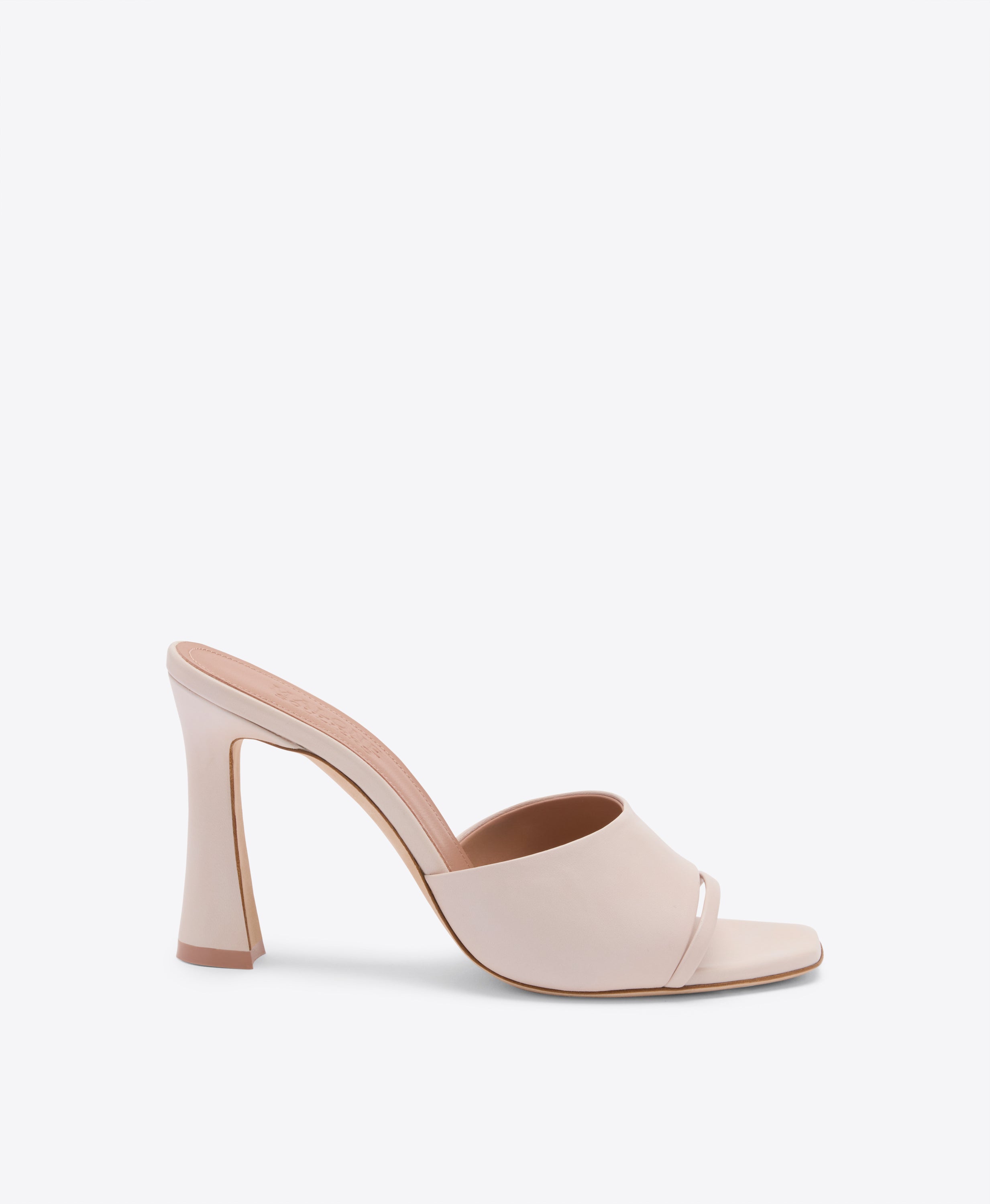 Roxanne 90 Pale Leather Heeled Sandals