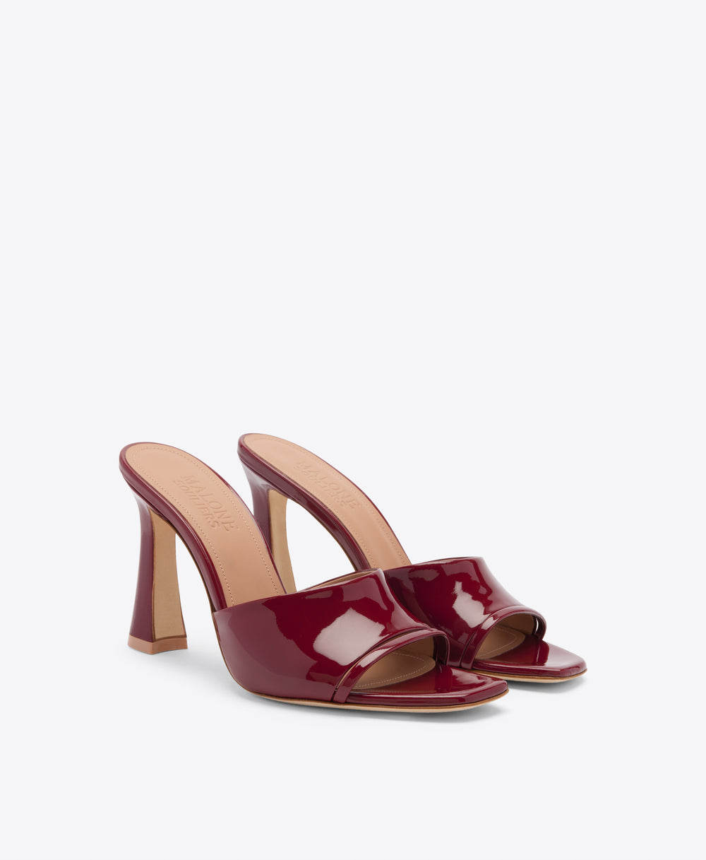 Roxanne 90 Red Patent Heeled Sandals Malone Souliers