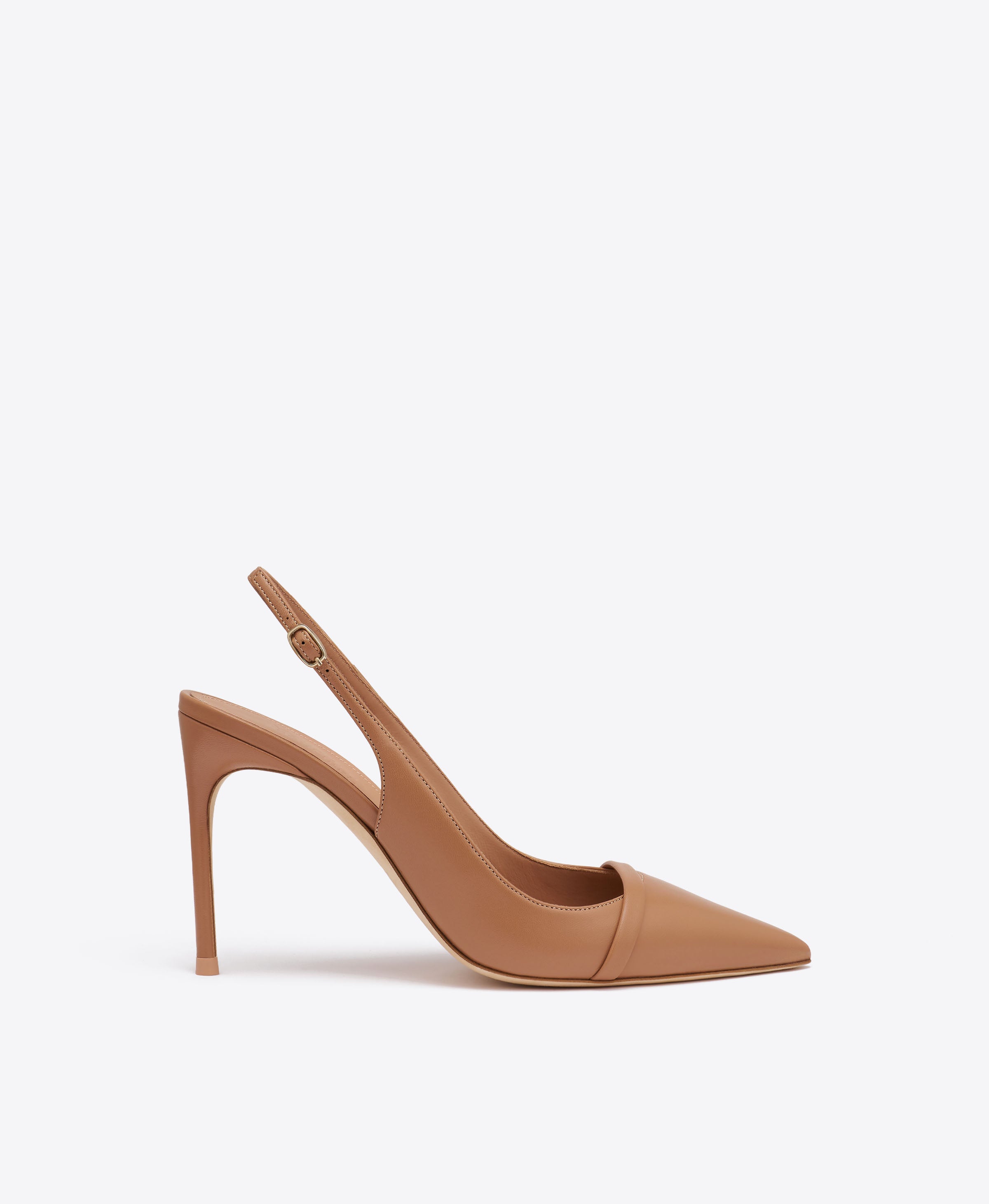 Schiffer 90 Blush Leather Slingback Pumps