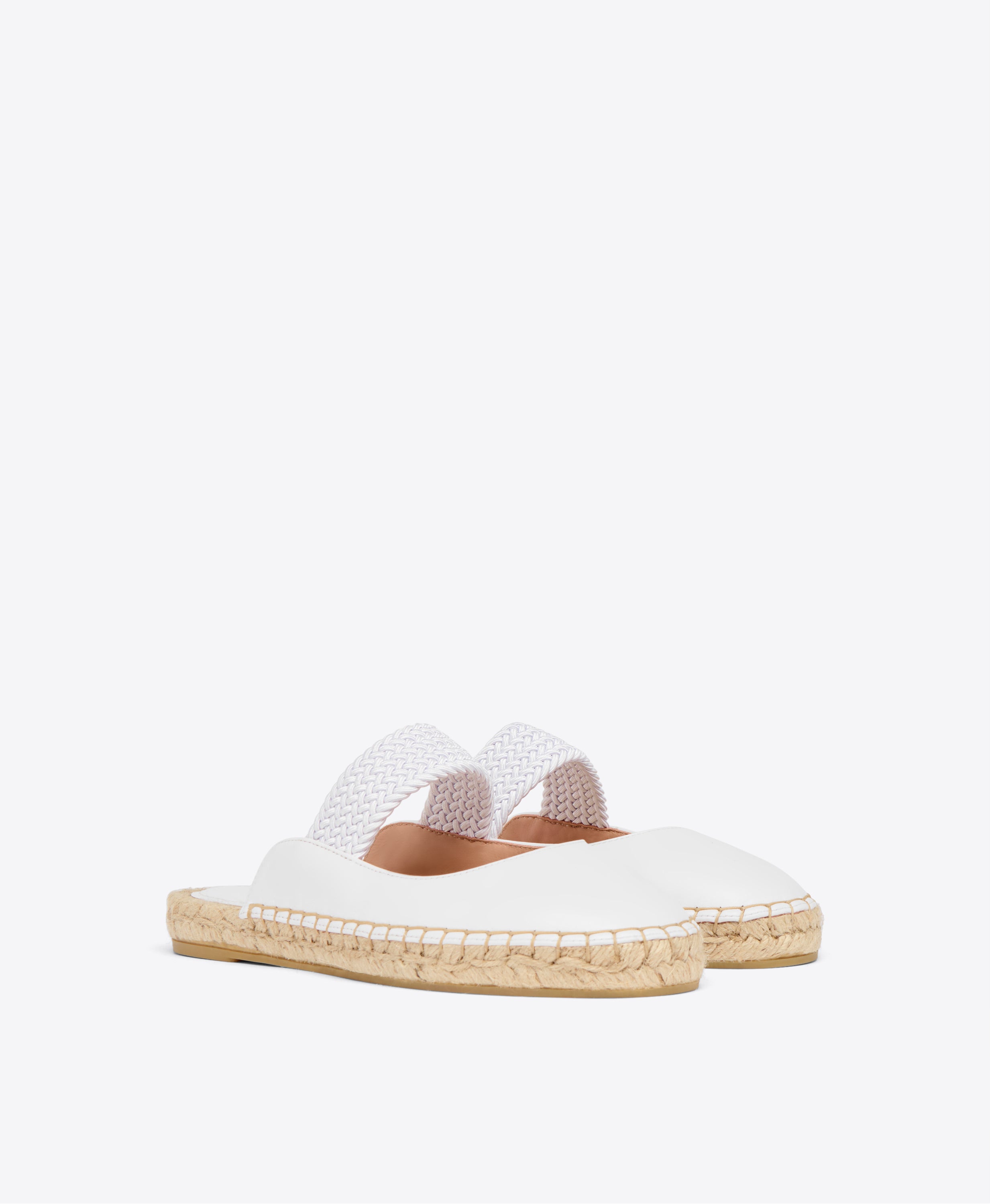 Beige Leather Wedge Mule | Malone Souliers