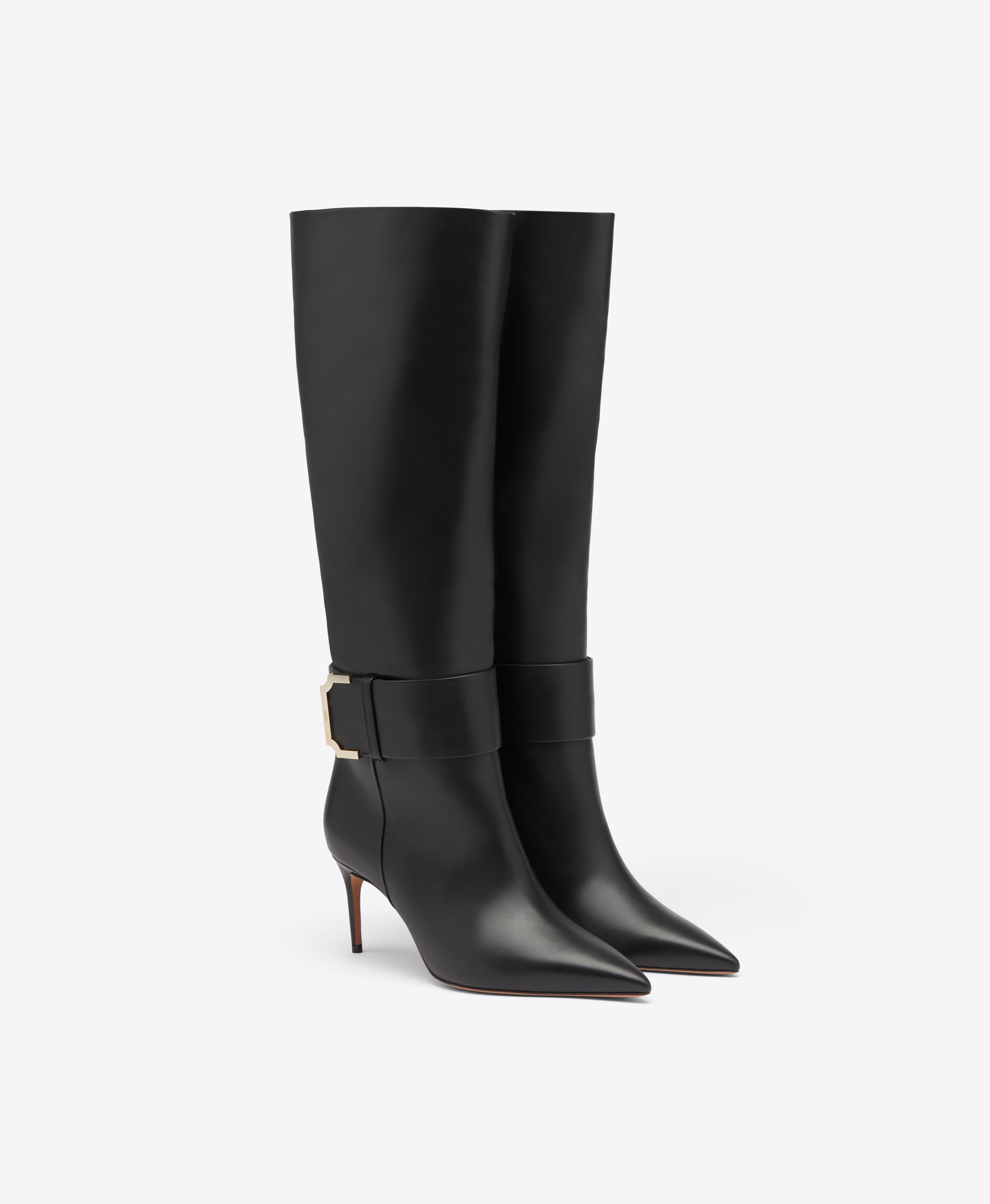 シューズ・サンダルその他 Malone Souliers Malone Souliers Boots Black Cora 70mm Black Leather Pointed Boot | Malone Souliers