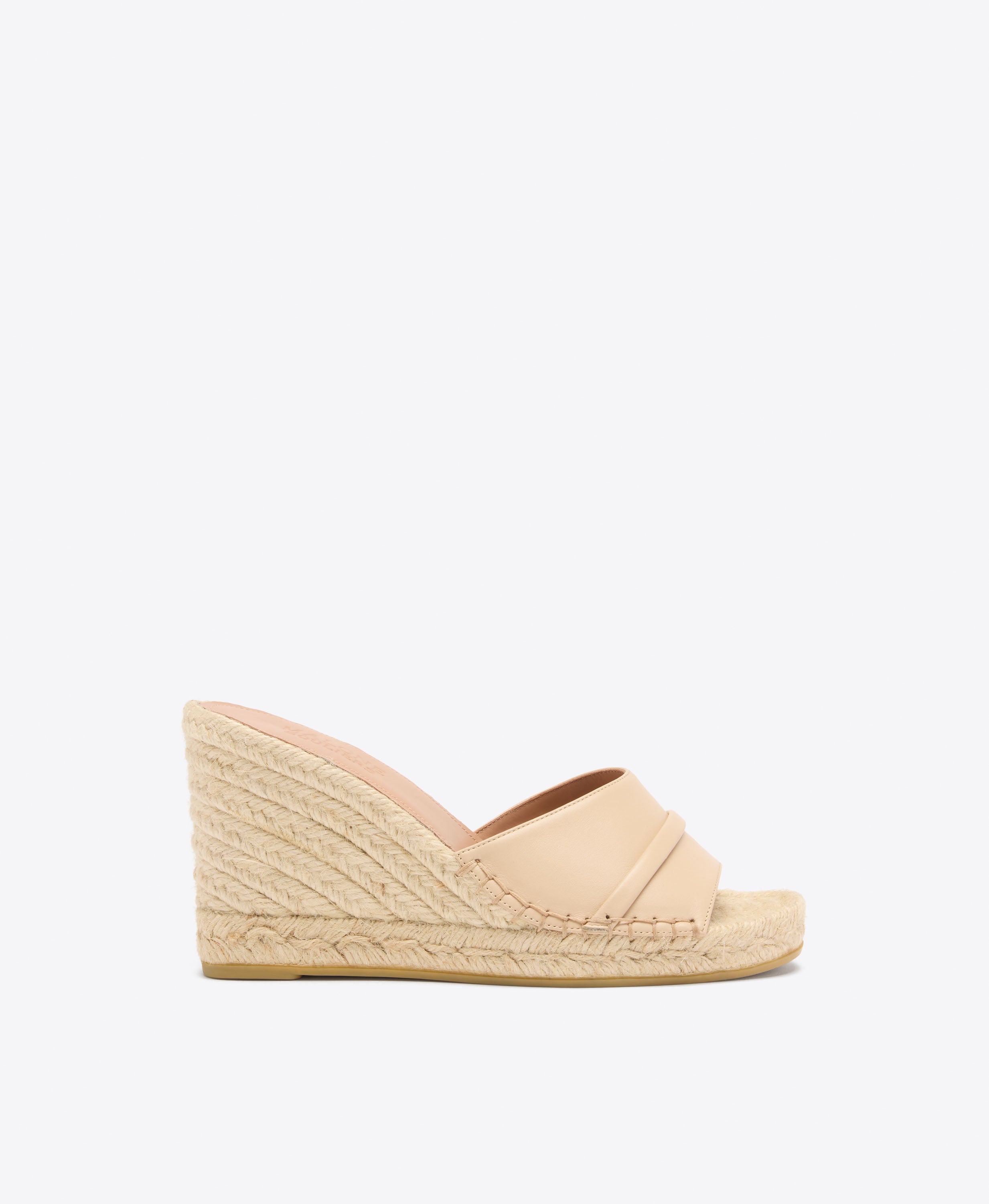 Soleil 85 Buff Leather Wedge Sandals