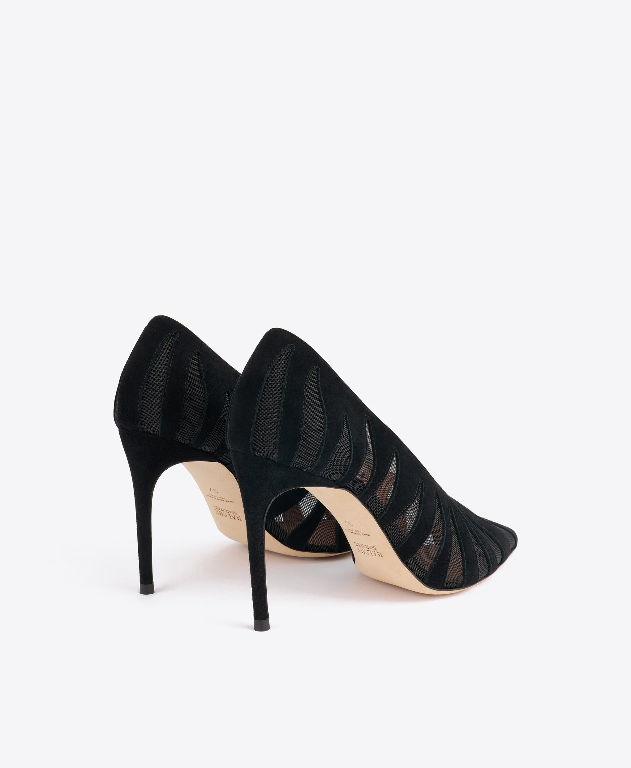 Tippi 90 Black Suede Pumps