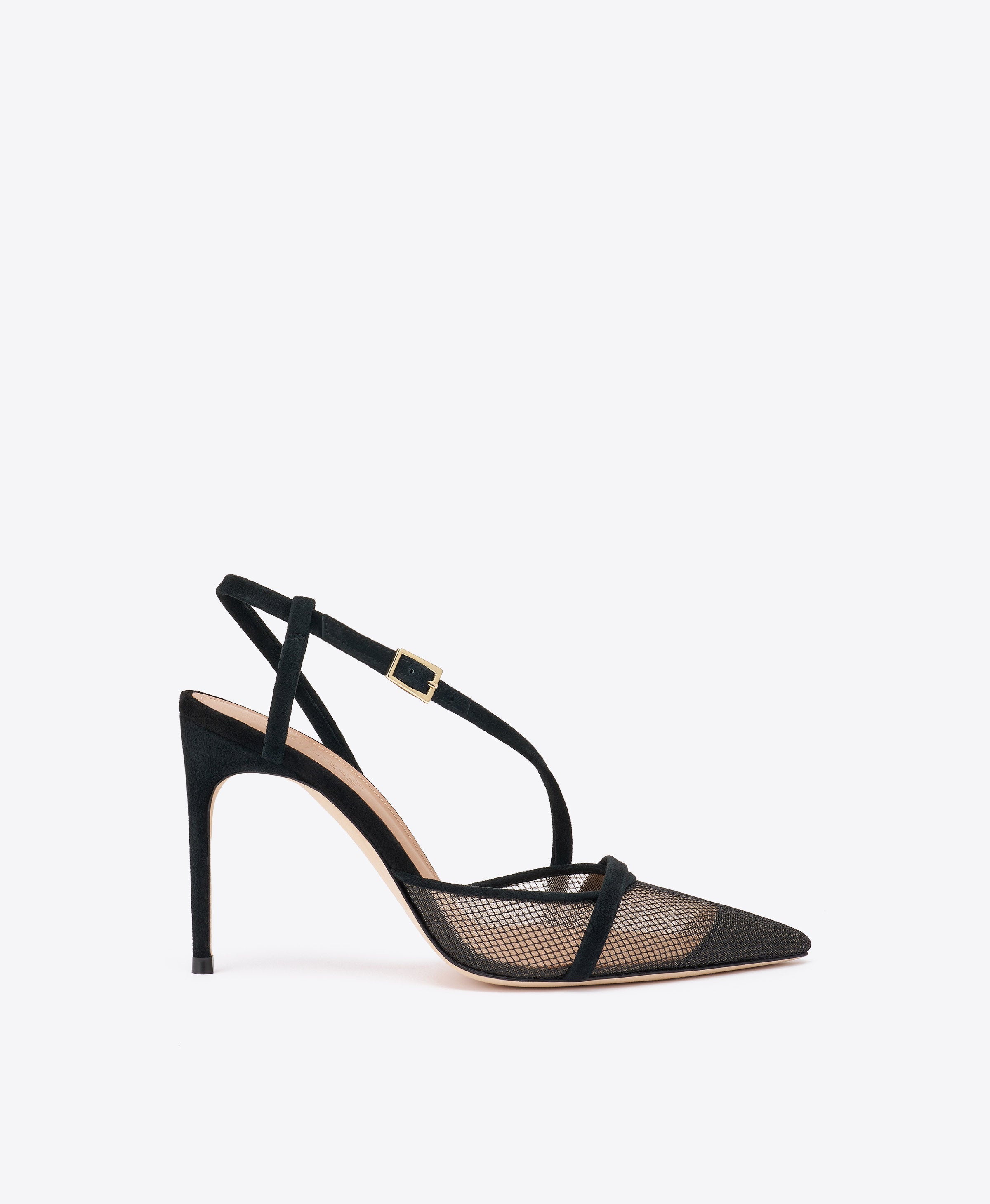 Valeria 90 Mesh Slingback Pumps