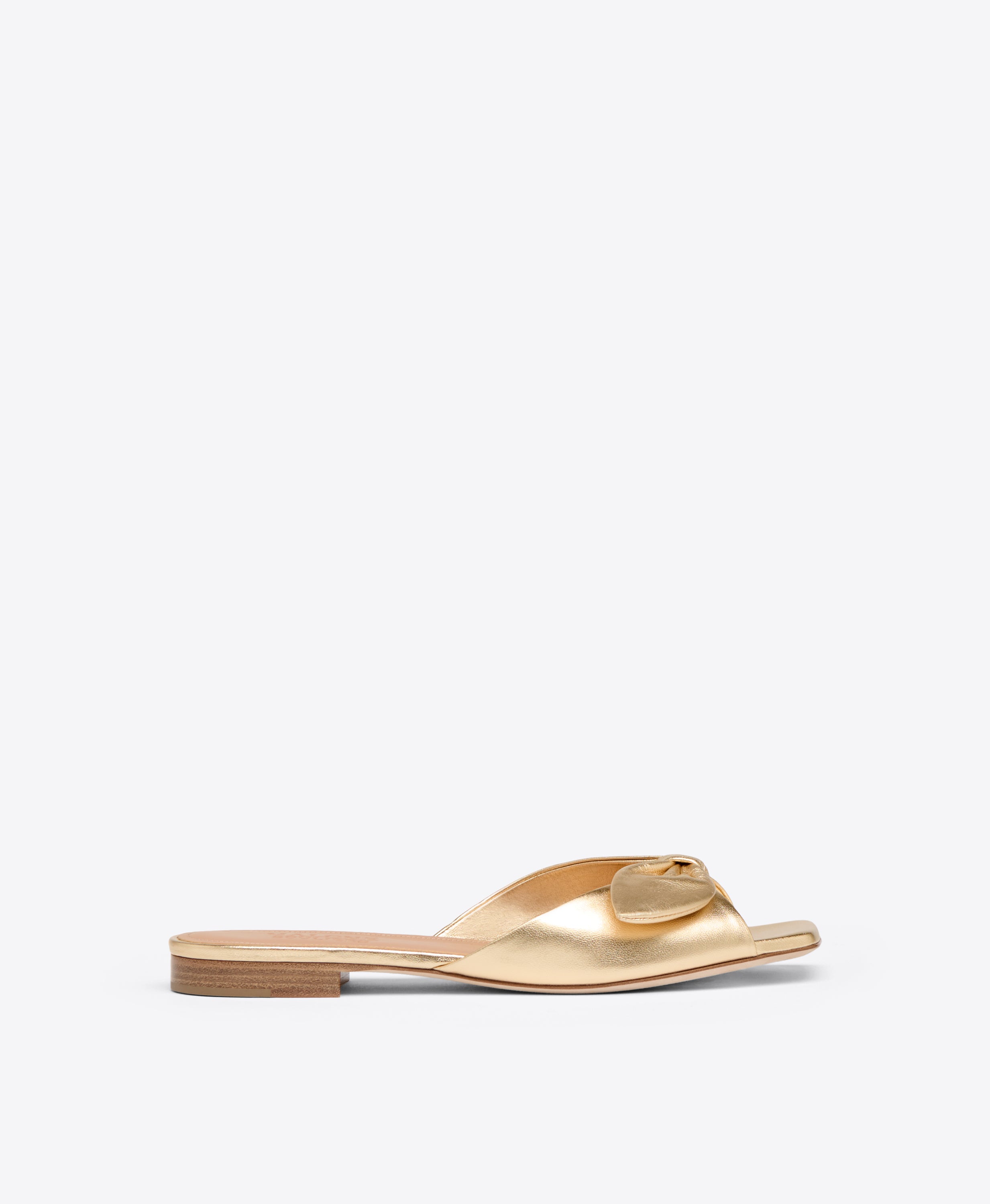 Vargas Metallic Leather Flats