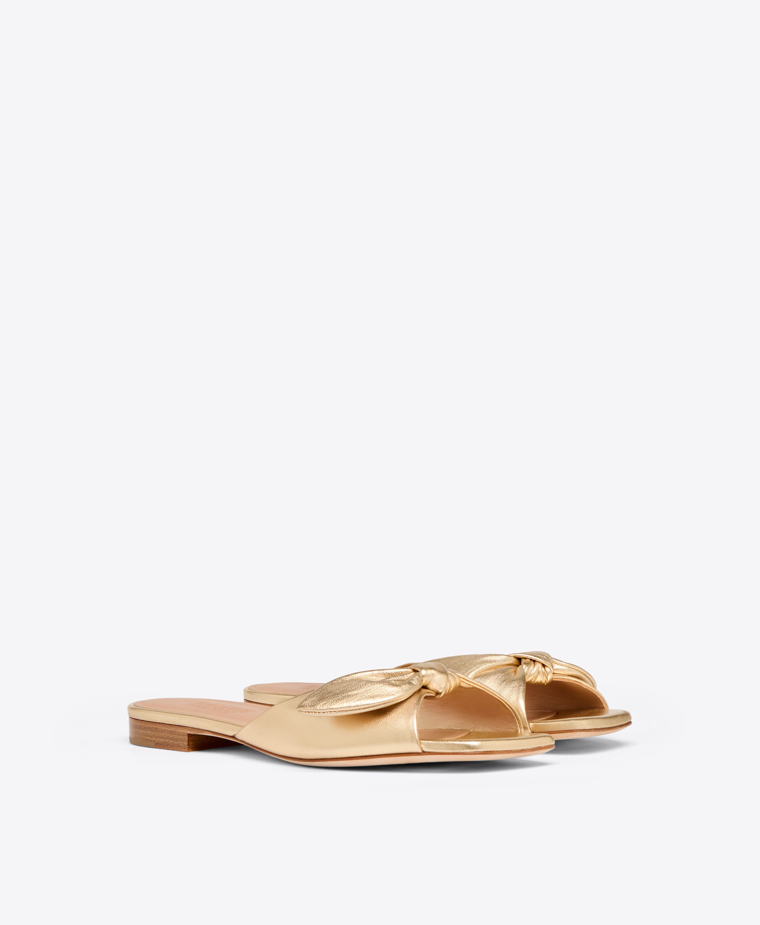 サンダル・ミュール MALONE SOULIERS GOLD SANDALS Gold Norah Flat Sandals |Malone Souliers