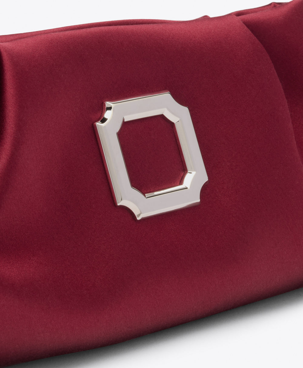 Vittoria Red Satin Clutch Bag Malone Souliers