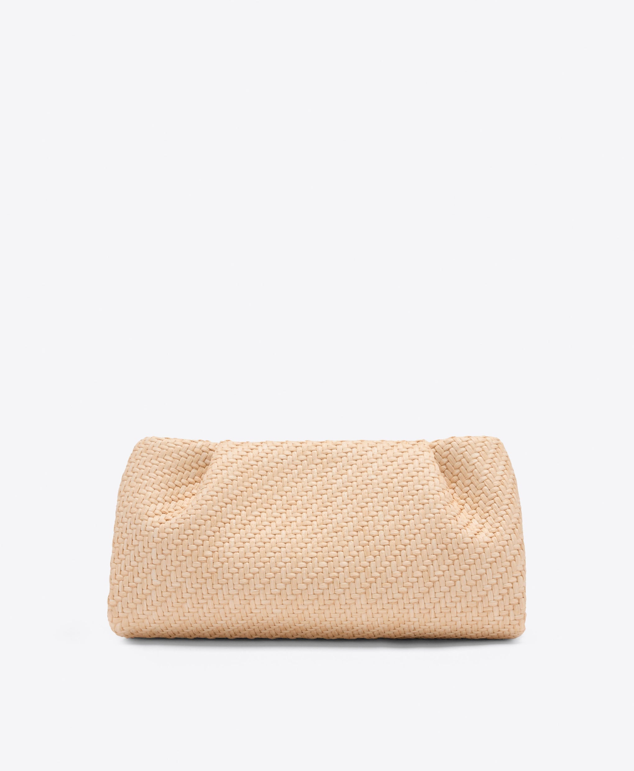 Vittoria Raffia Clutch Bag with Flower Ornament Malone Souliers