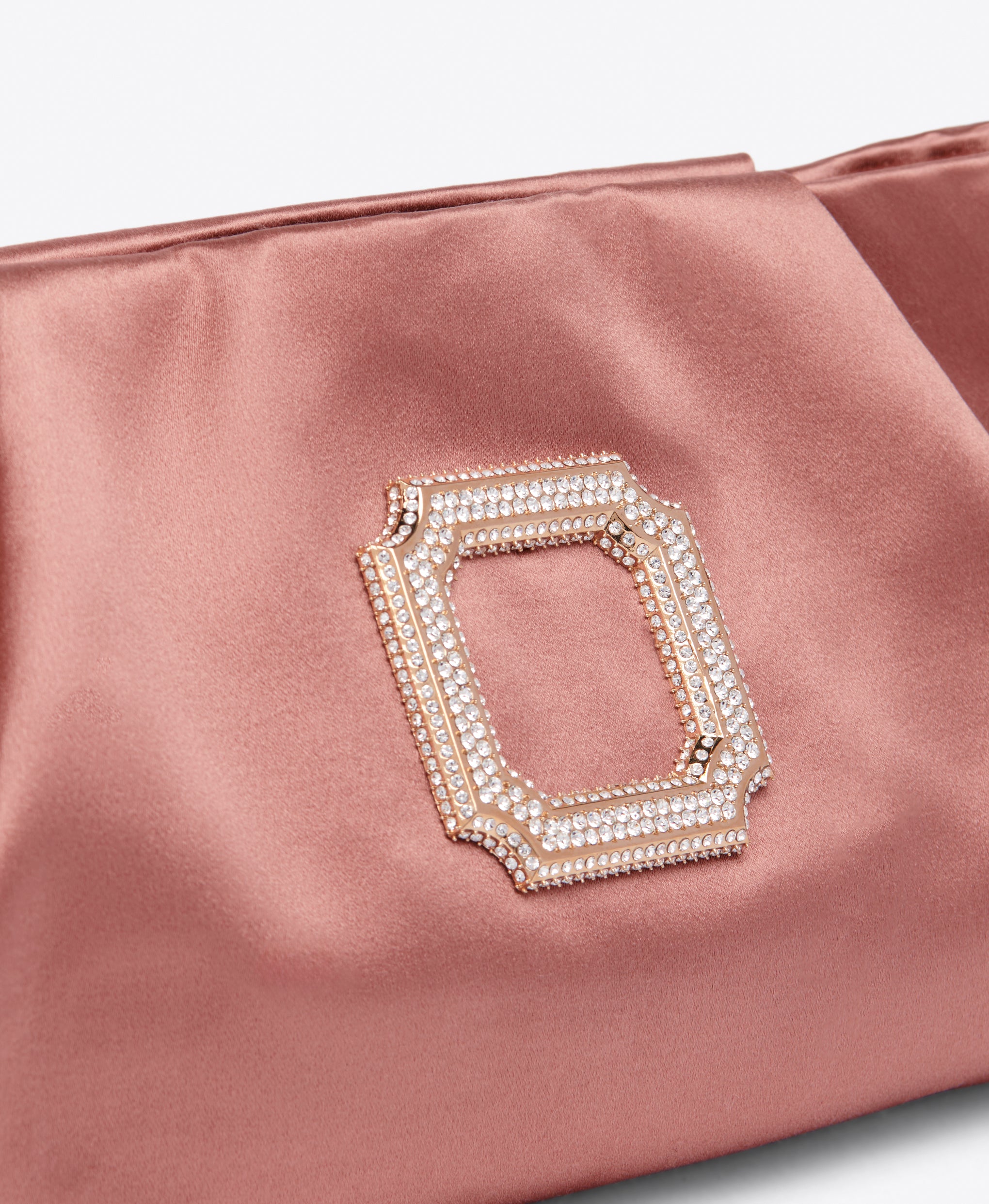 Vittoria Mauve Satin Clutch Bag Malone Souliers