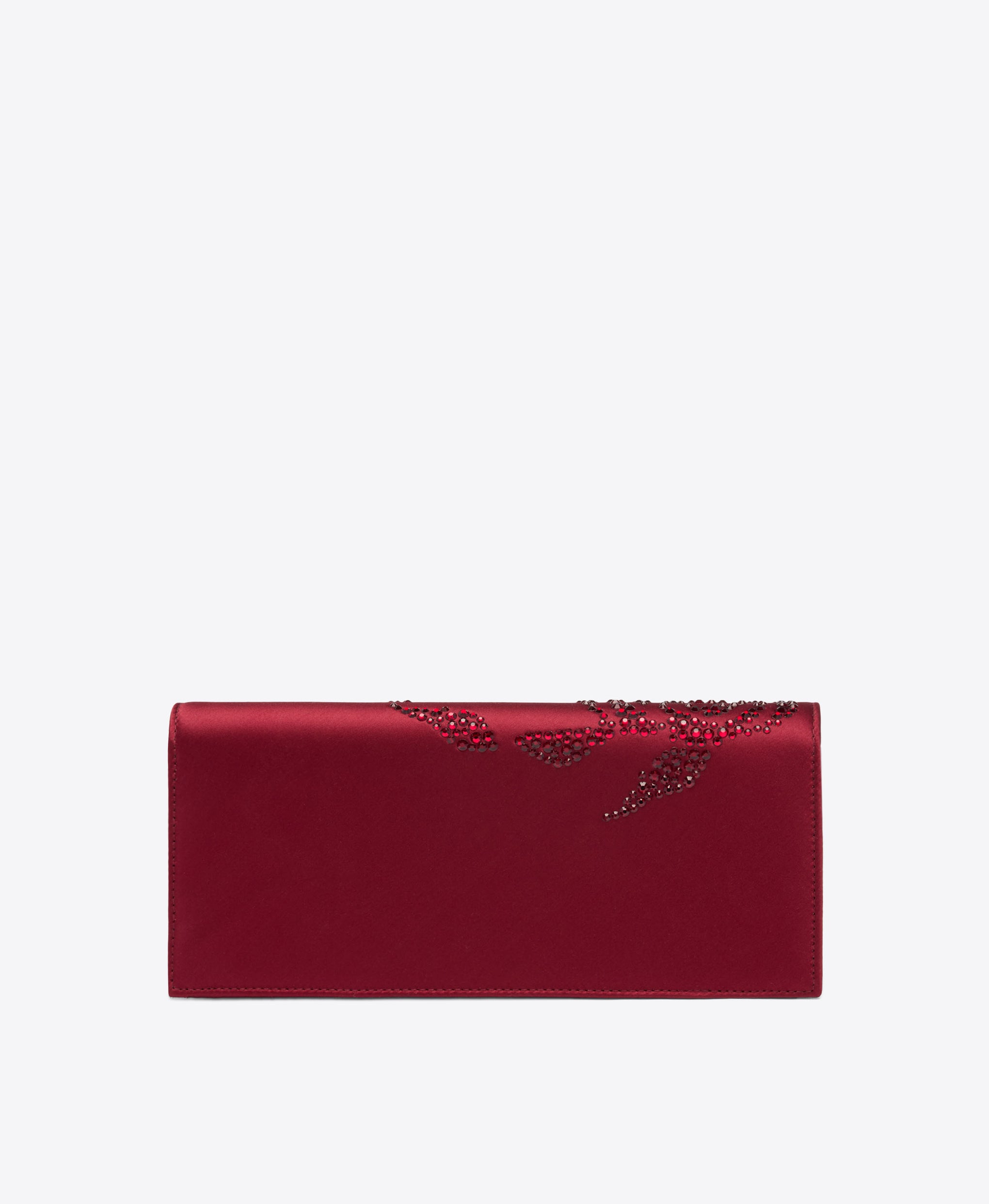 Vivien Red Satin Clutch Bag Malone Souliers