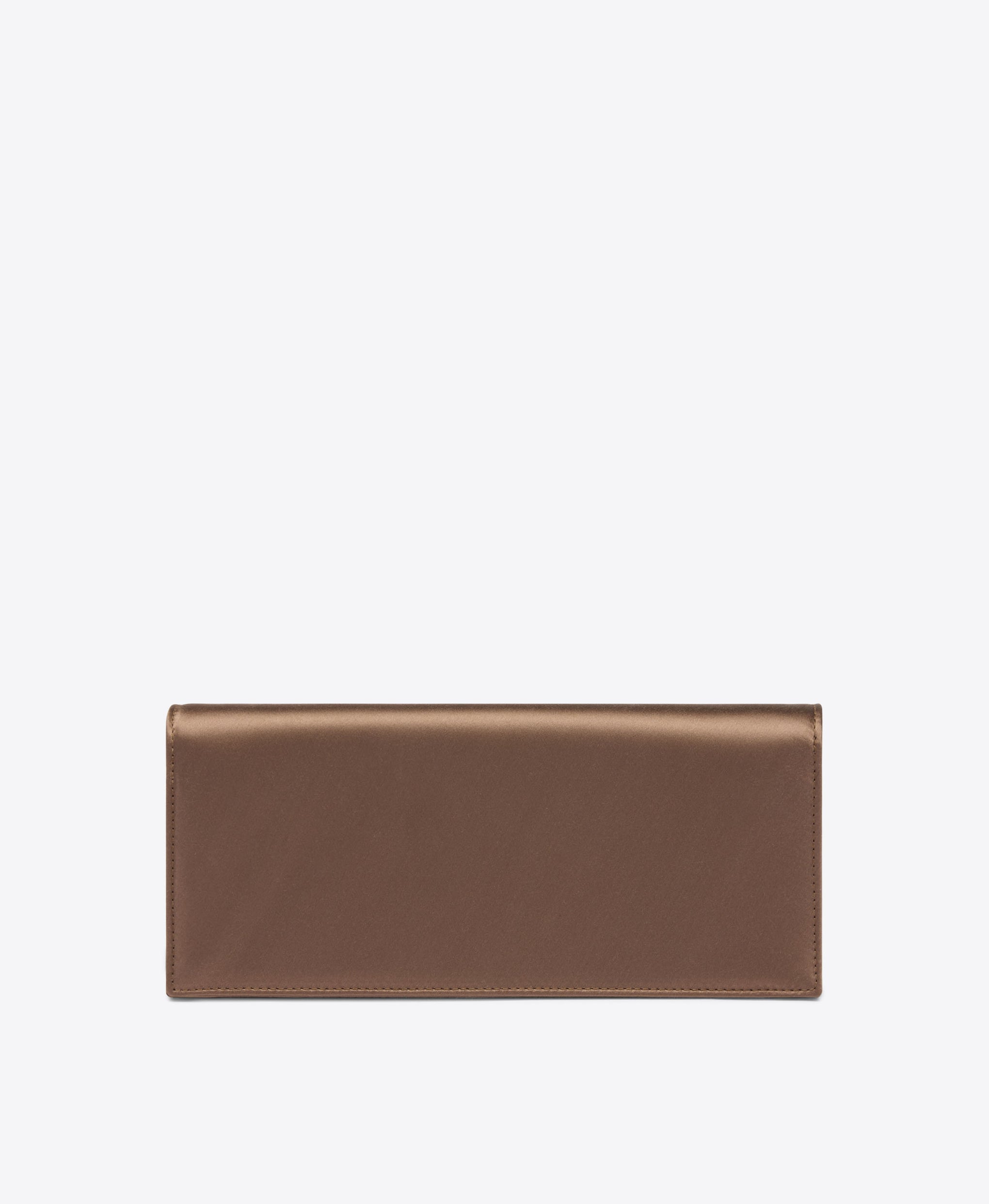 Vivien Taupe Satin Clutch Bag Malone Souliers