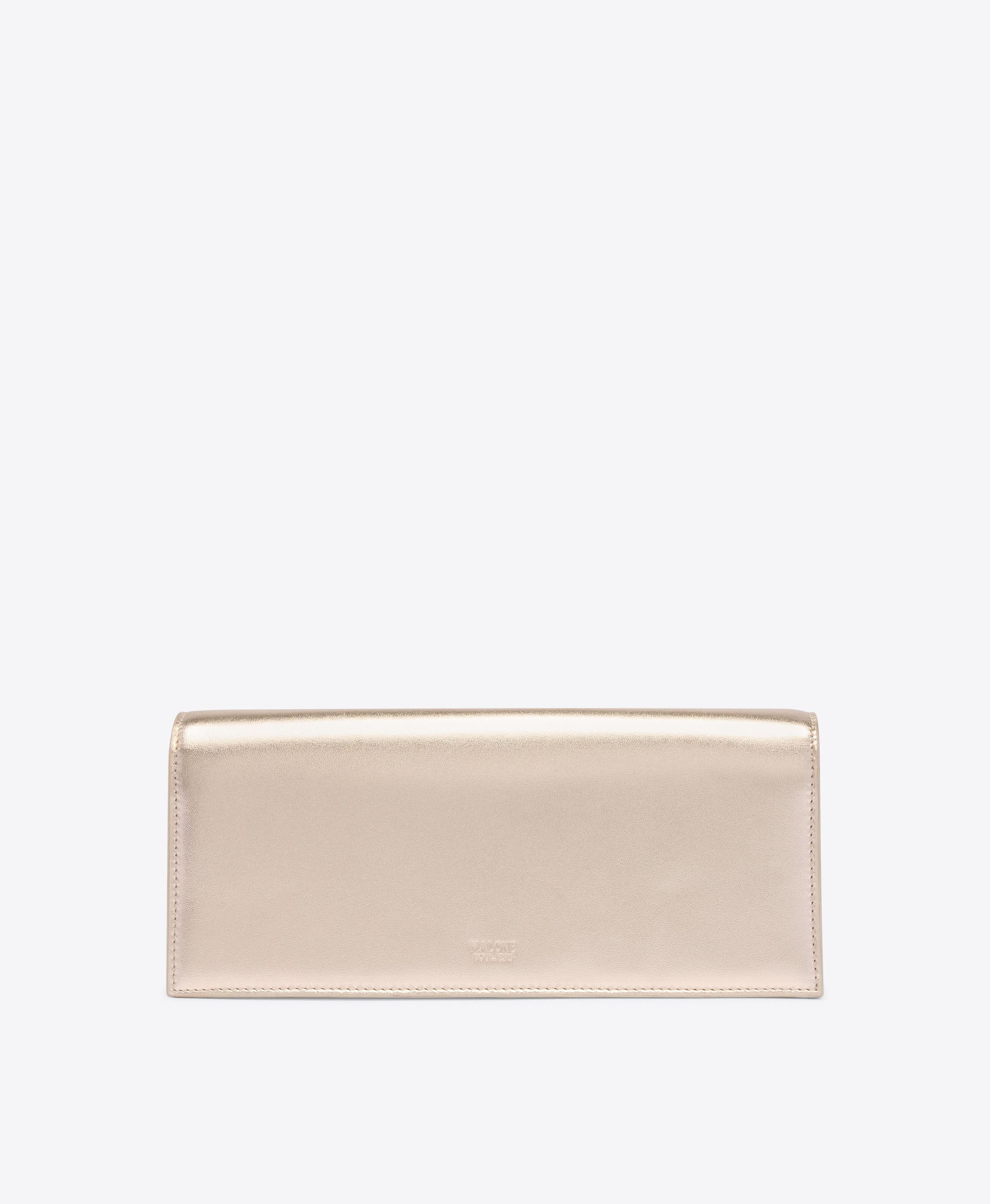 Vivien Metallic Leather Clutch Bag Malone Souliers
