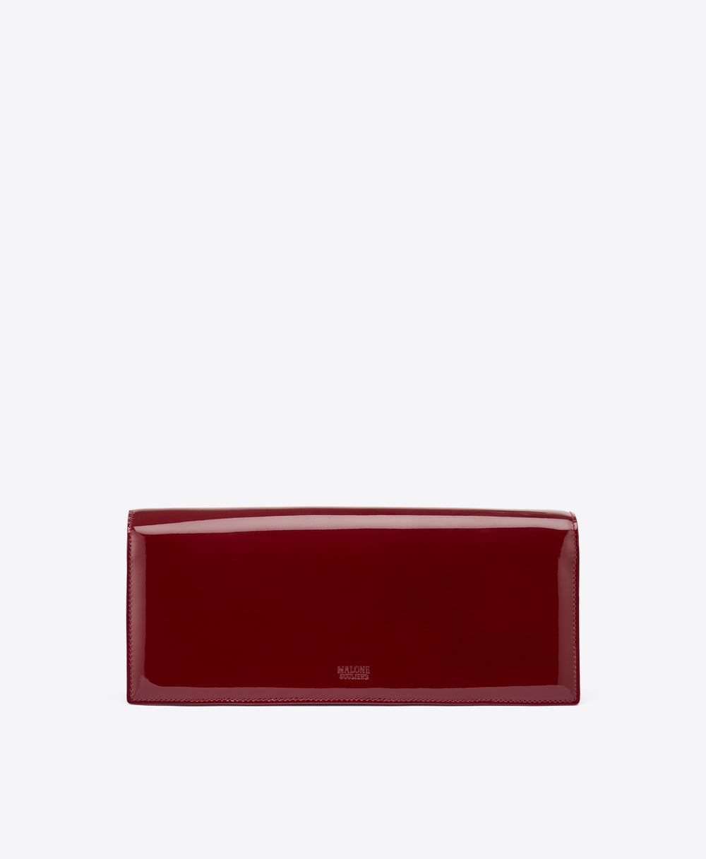 Vivien Red Patent Clutch Bag Malone Souliers