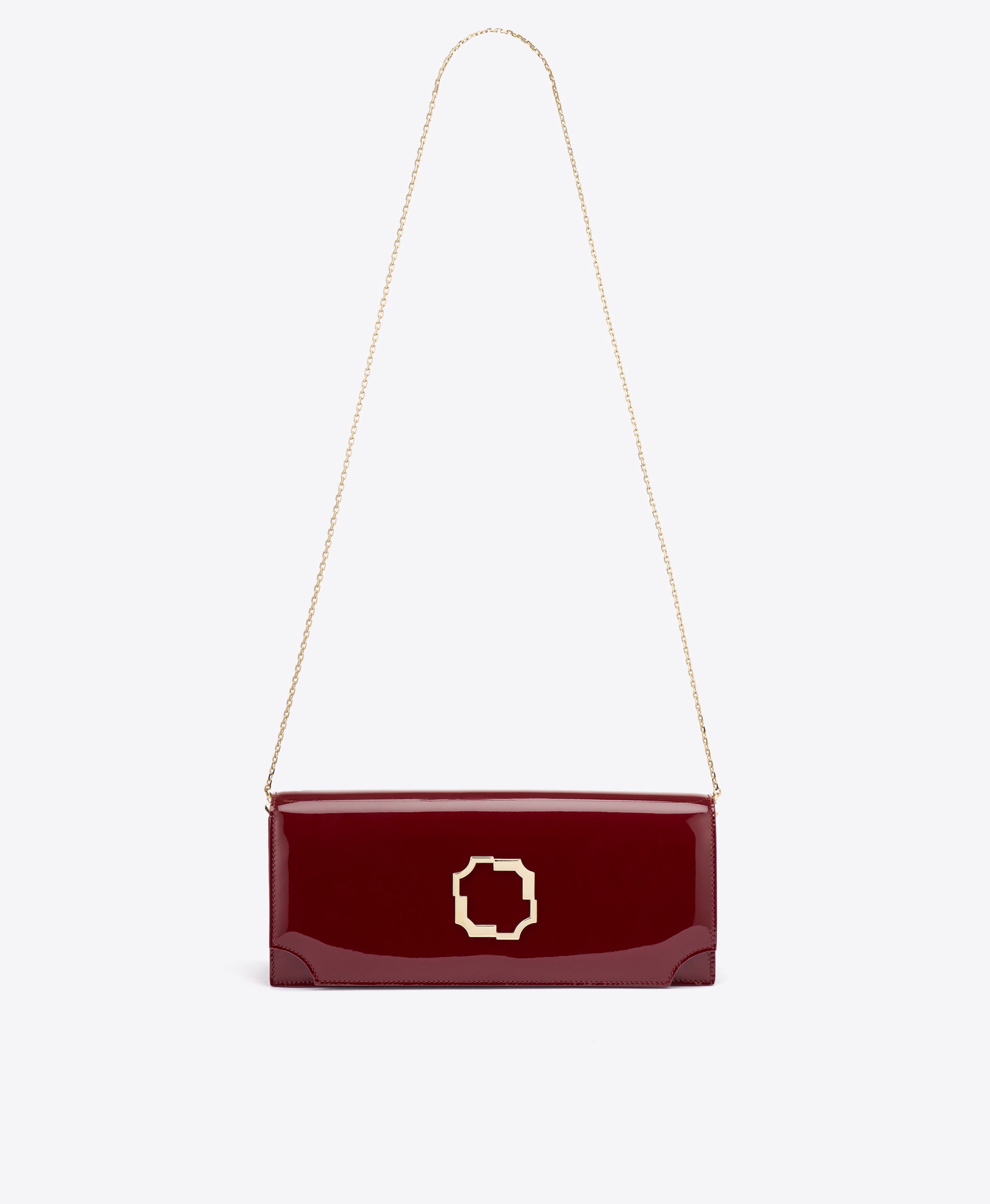 Vivien Red Patent Clutch Bag Malone Souliers