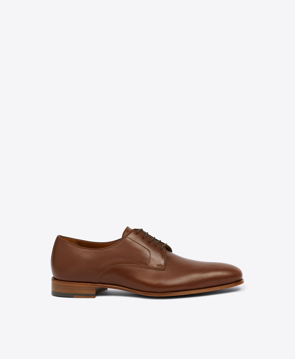 Men's Brown Leather Derby Shoes Malone Souliers