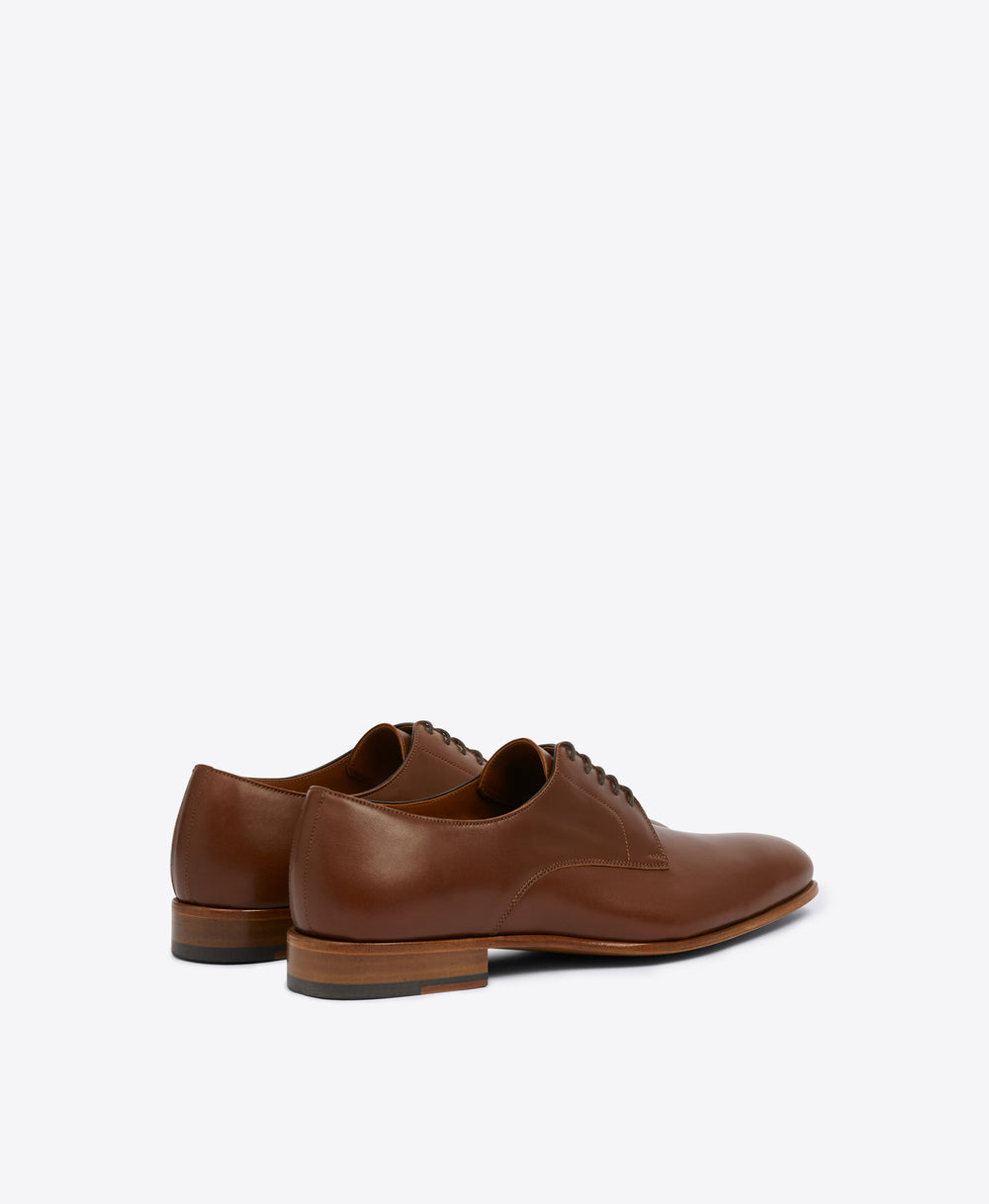 Men's Brown Leather Derby Shoes Malone Souliers
