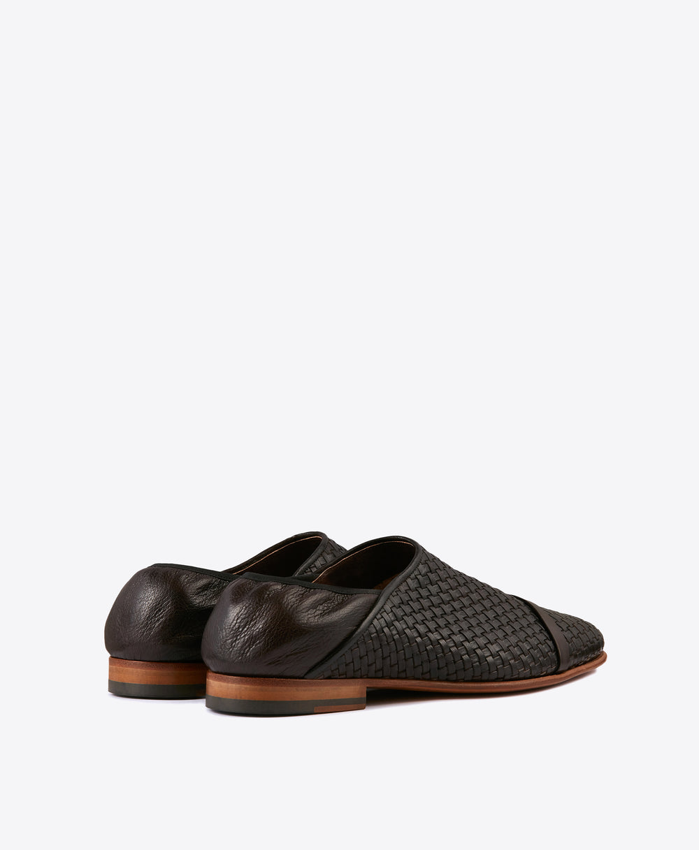 Men's Malone Souliers Dark Brown Leather Slip-On Loafers