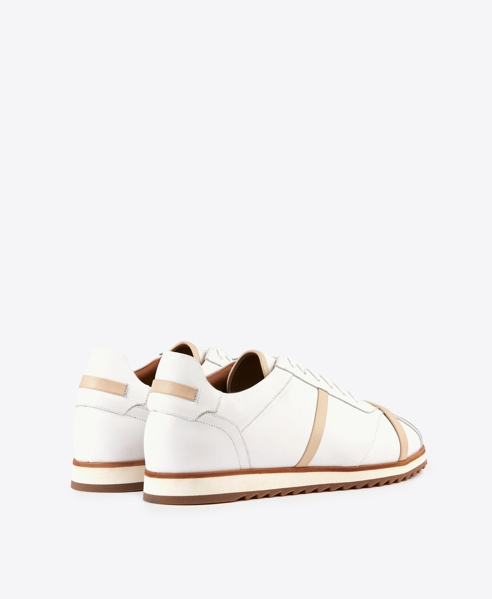 Men's Malone Souliers White Leather Sneakers