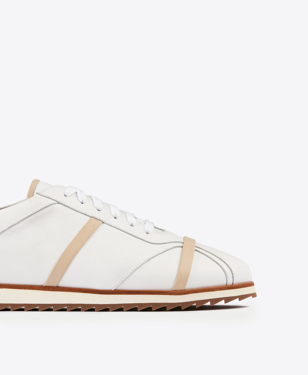 Men's Malone Souliers White Leather Sneakers