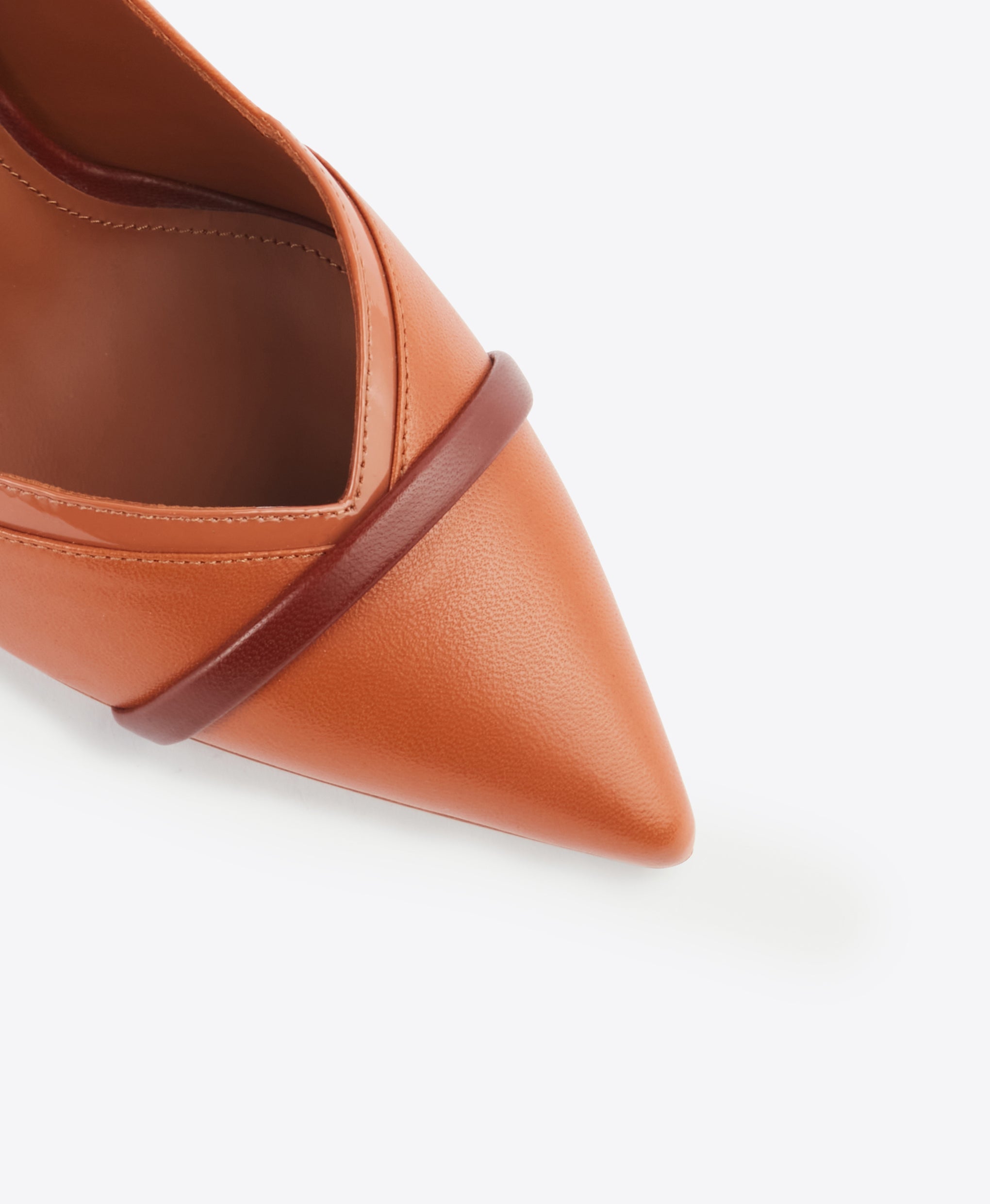 Women's Tan Leather Heeled Pumps Malone Souliers