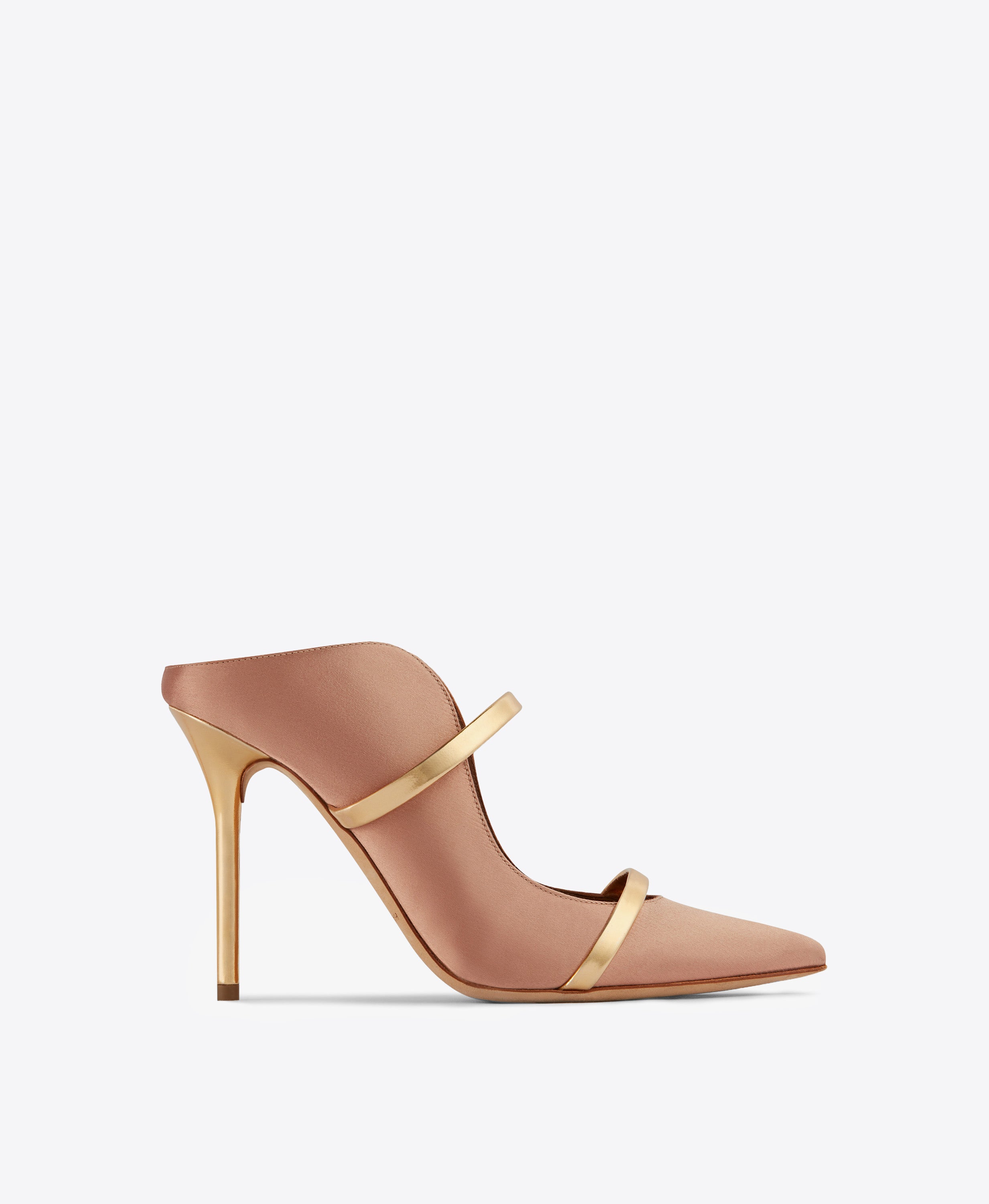Maureen 100 Blush & Satin Mules