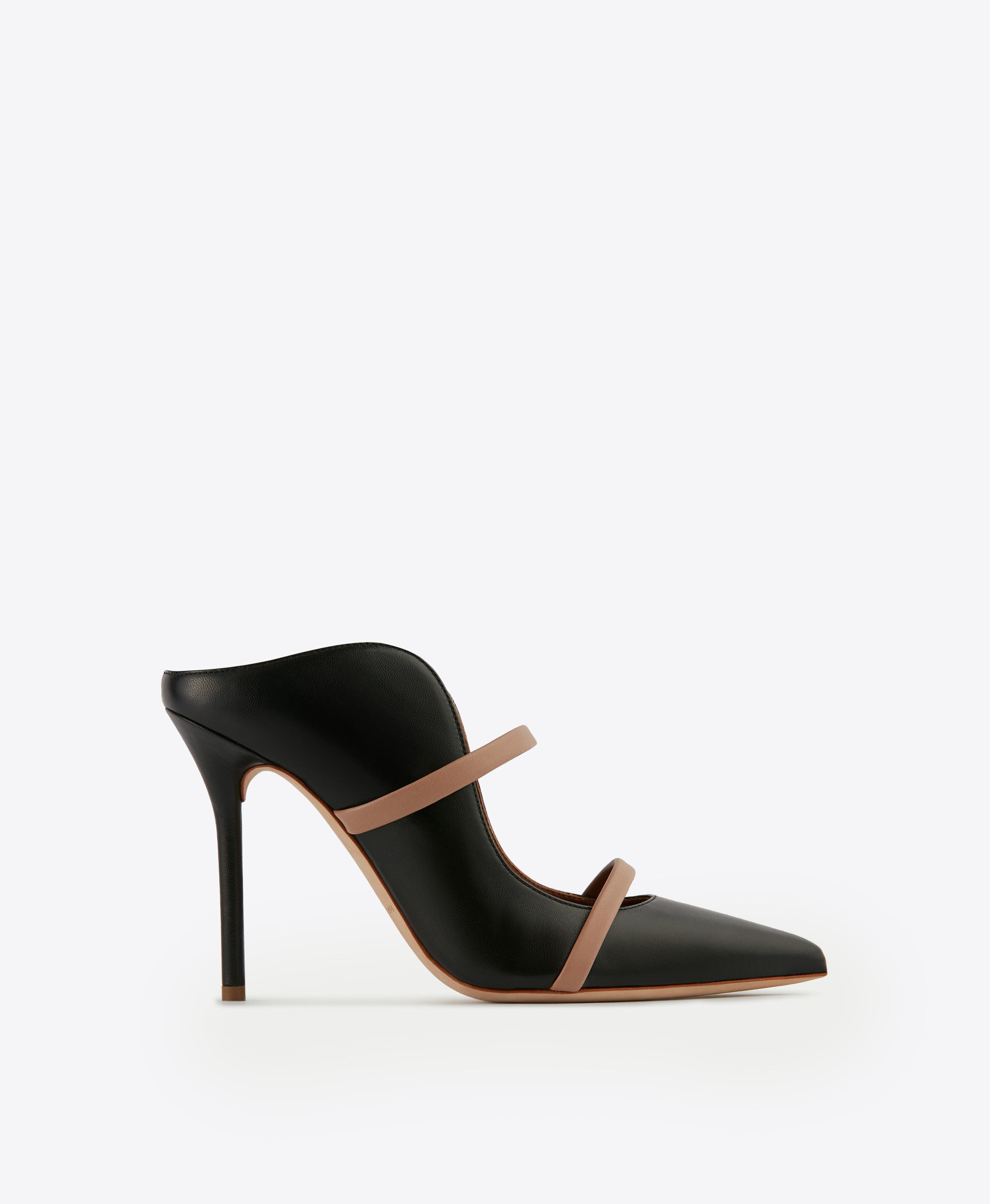 Maureen 100 Blush Leather Mules