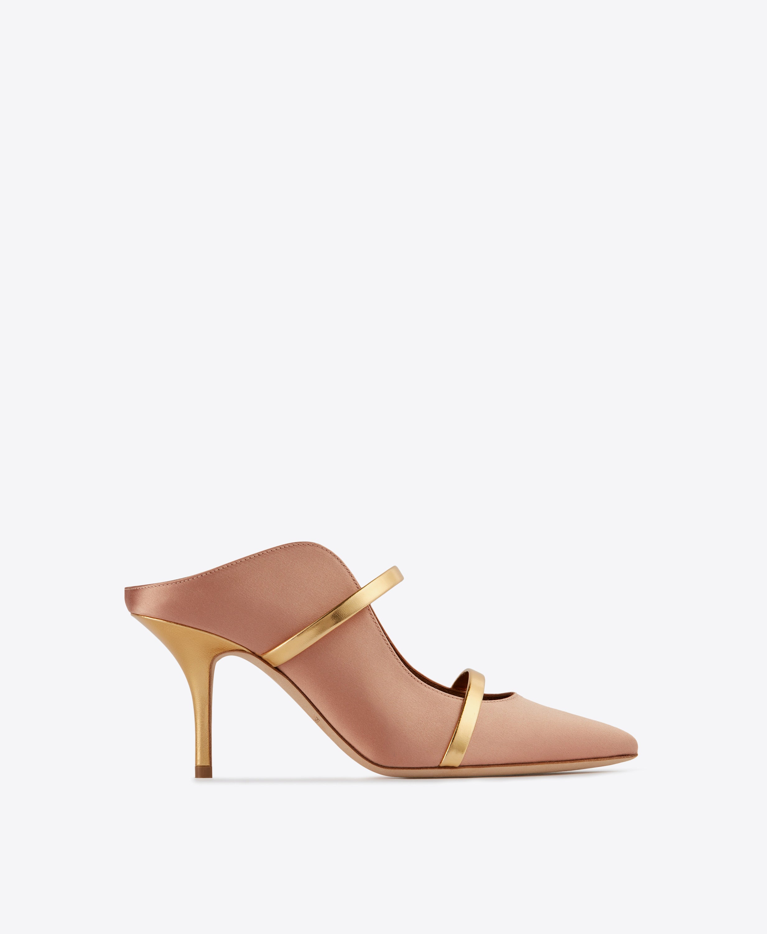 Maureen 70 Blush & Satin Mules