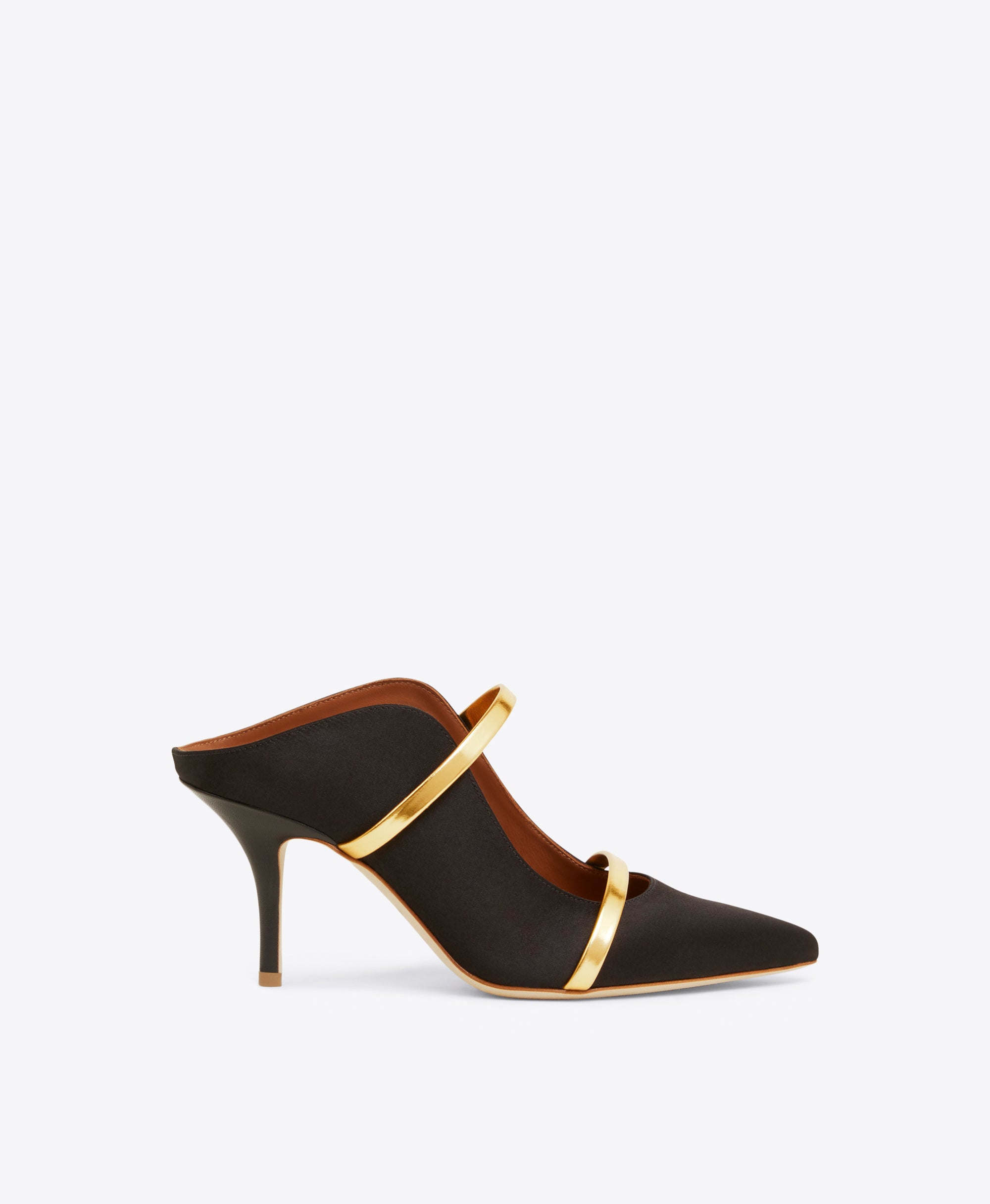 Black and gold mules clearance