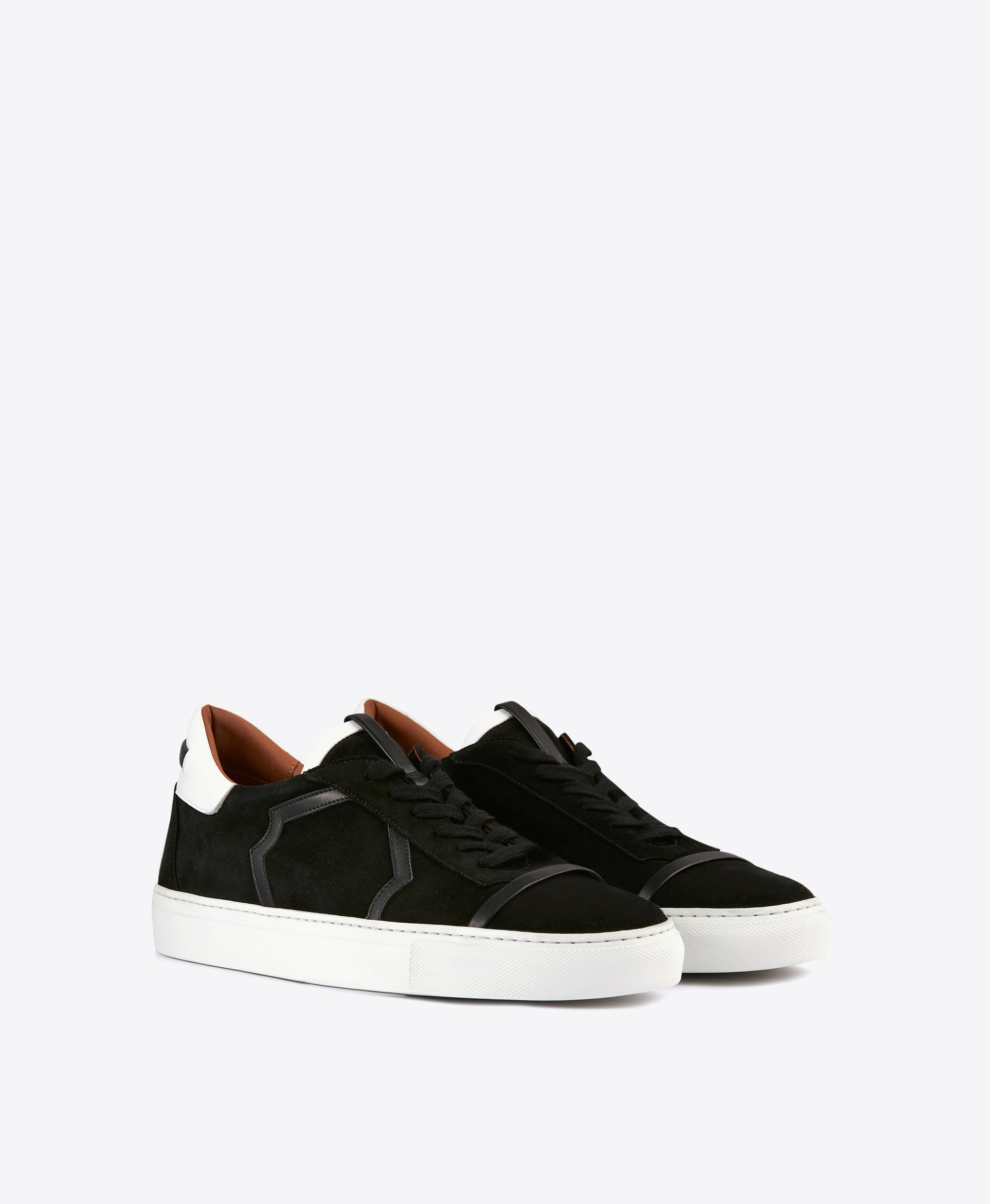 Men's Black and Suede Sneakers Malone Souliers