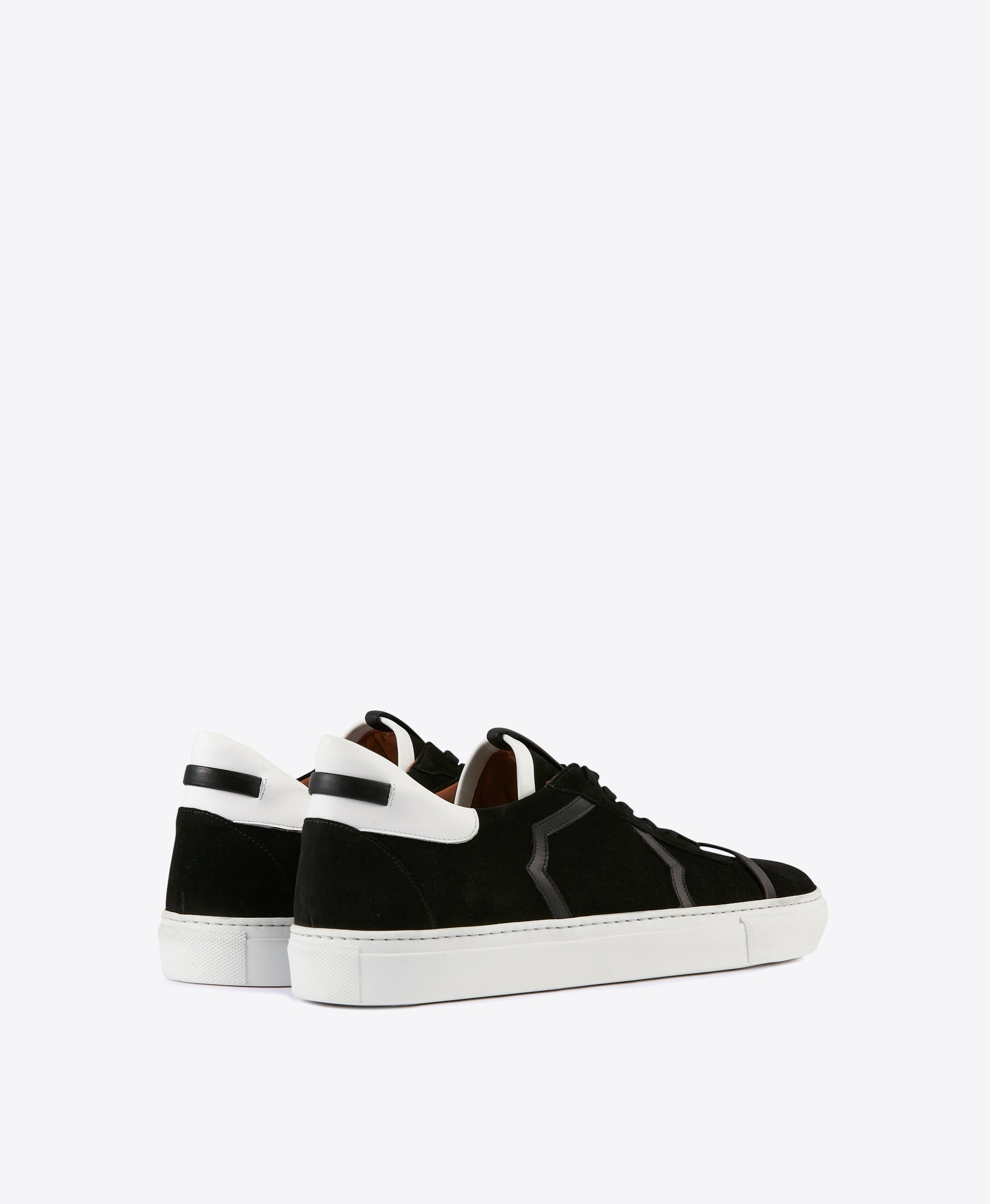 Men's Black and Suede Sneakers Malone Souliers