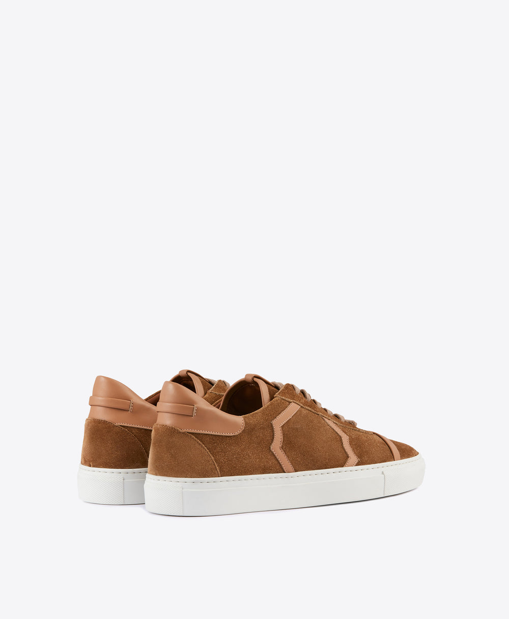 Men's Brown Suede Sneakers Malone Souliers