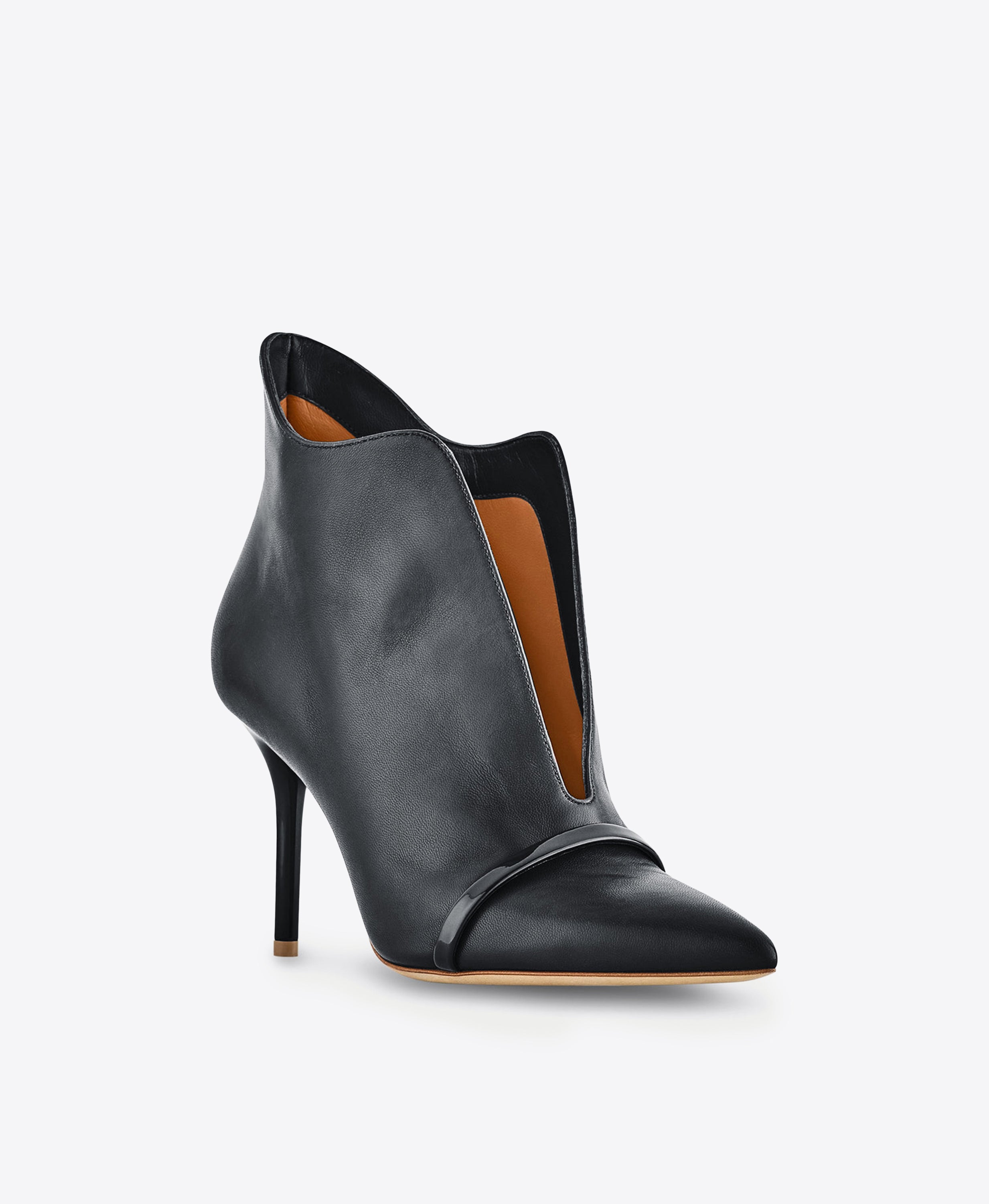Womens black deals patent boots