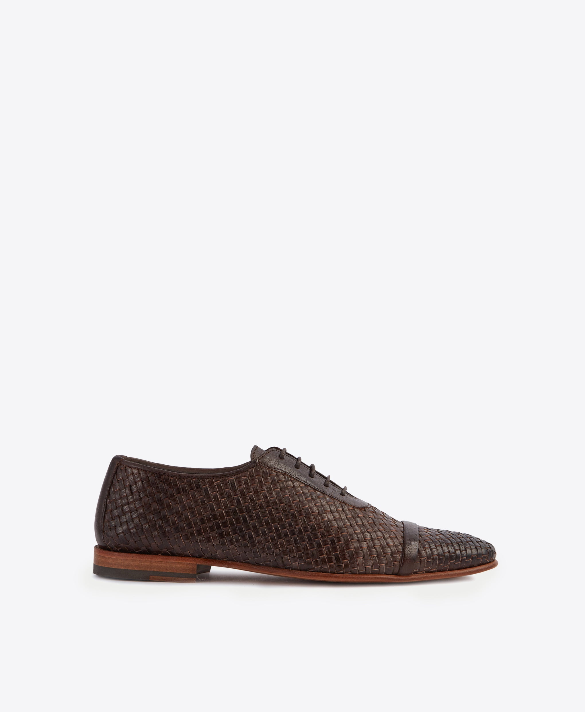 Men's Brown Leather Lace up Loafers Malone Souliers