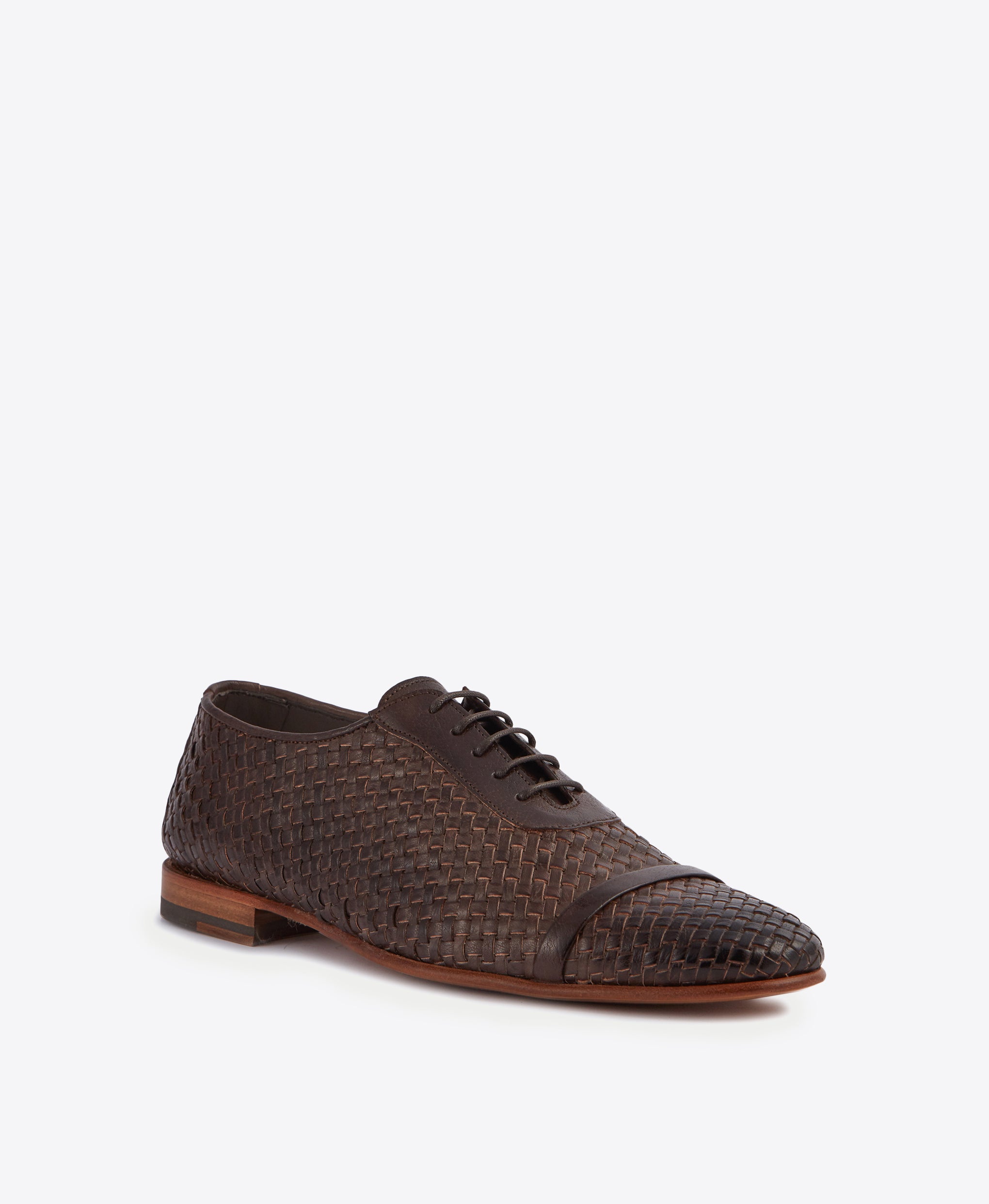 Men's Brown Leather Lace up Loafers Malone Souliers