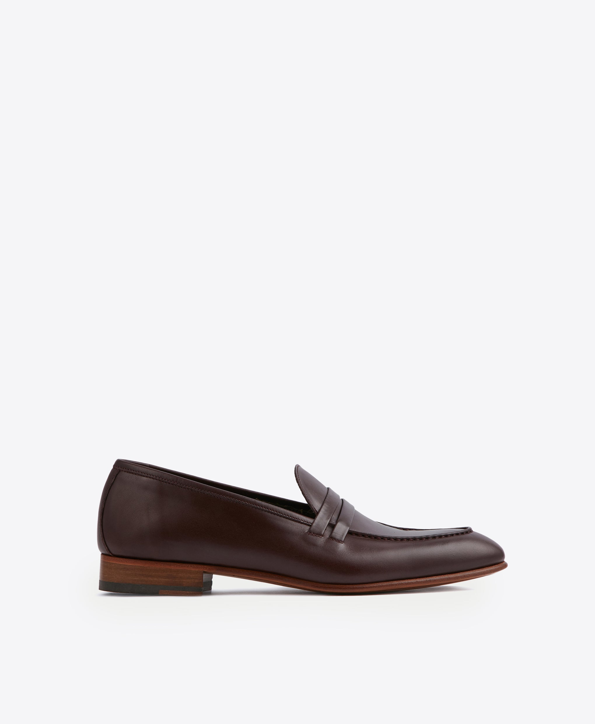 Men's Brown Leather Flat Loafers Malone Souliers
