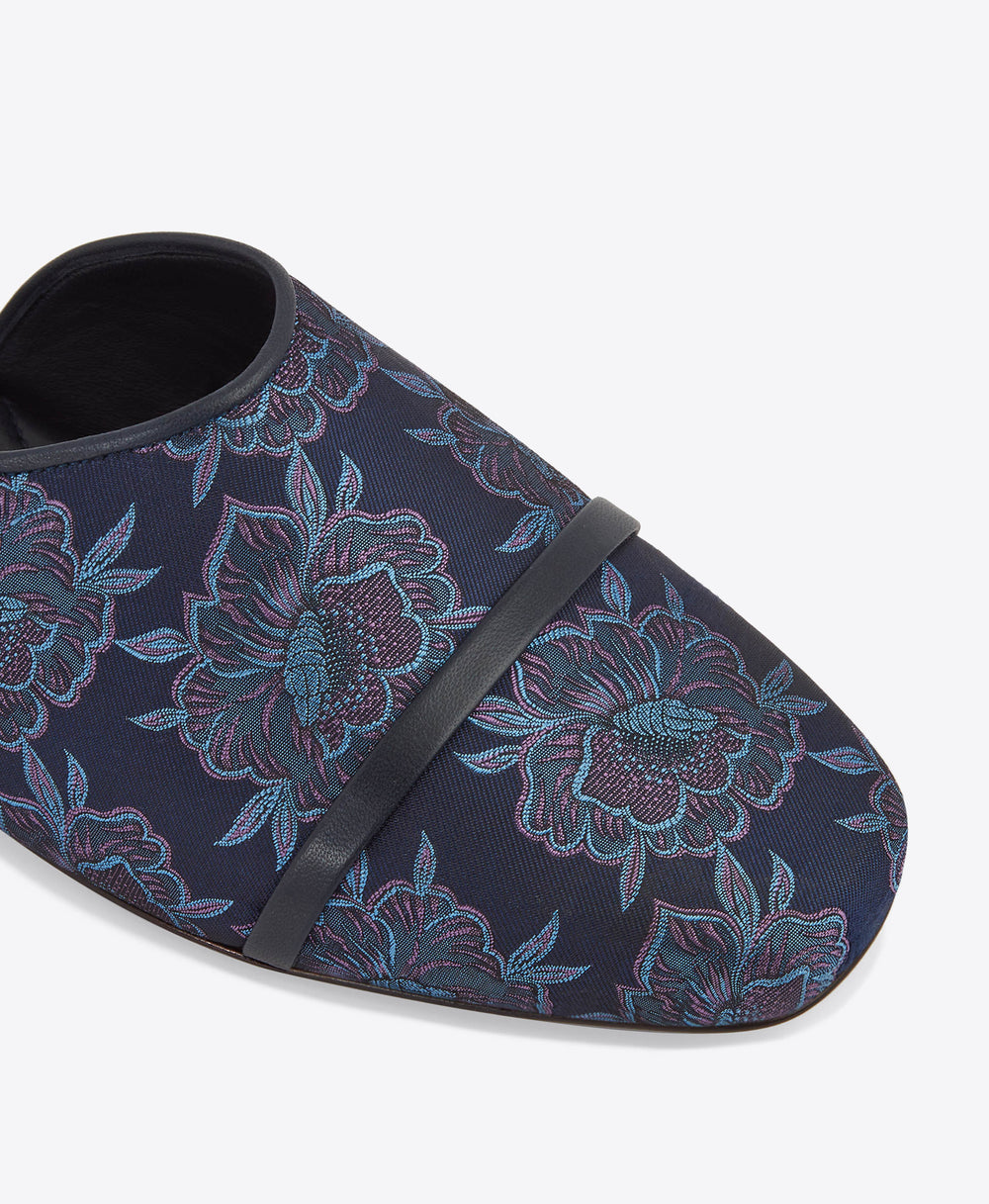 Men's Blue Jacquard Slip On Shoe Malone Souliers