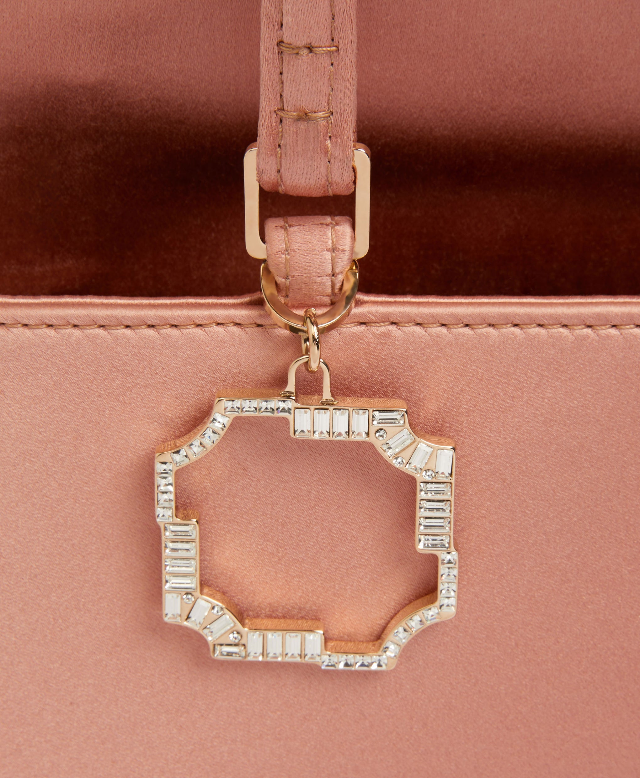 Women's Blush Satin Hexagon Mini Shopper Bag Malone Souliers